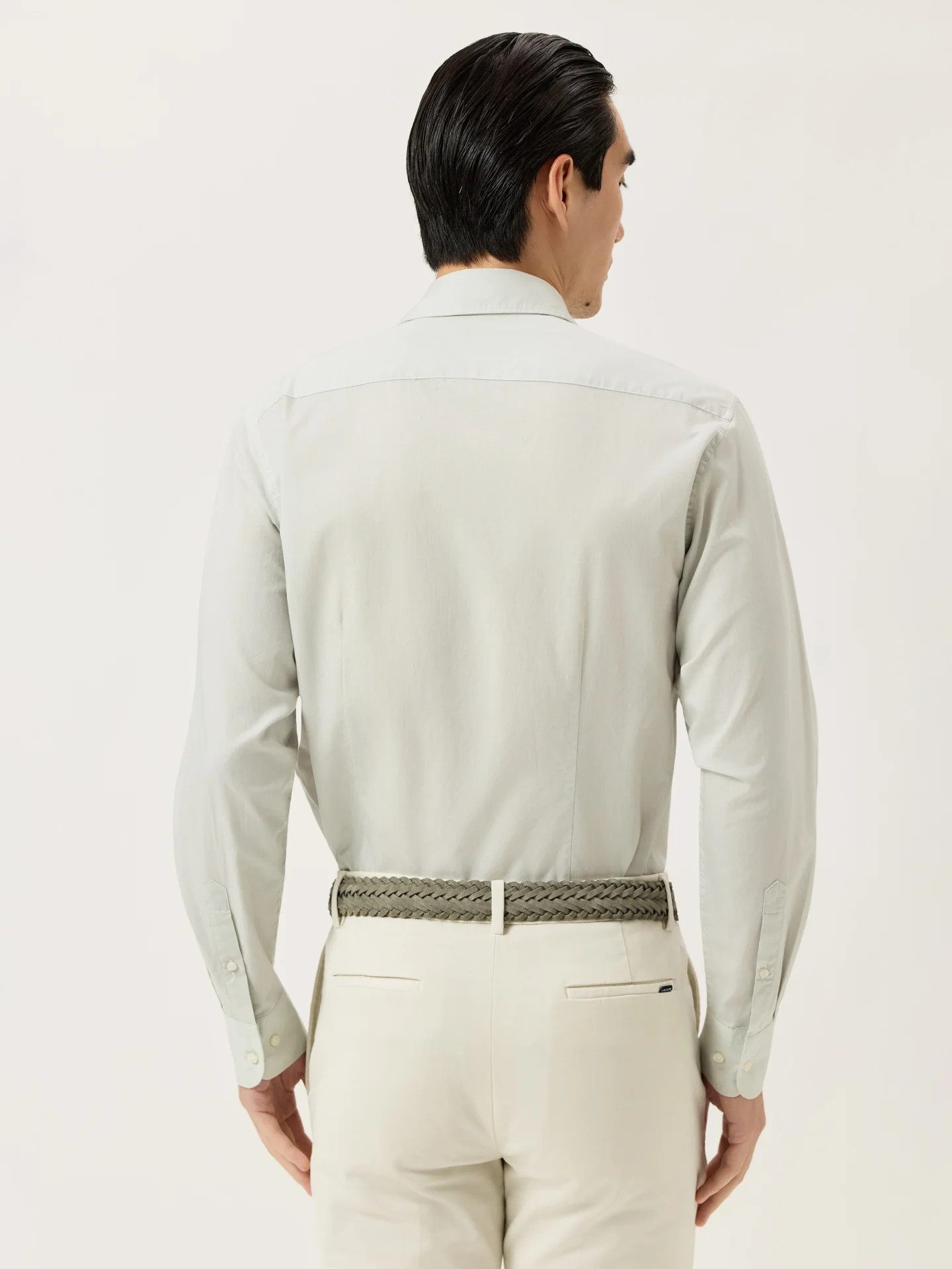 Camisa Slim Fit Pyrus de Riscas com Acabamento Acetinado Suave - Image 3
