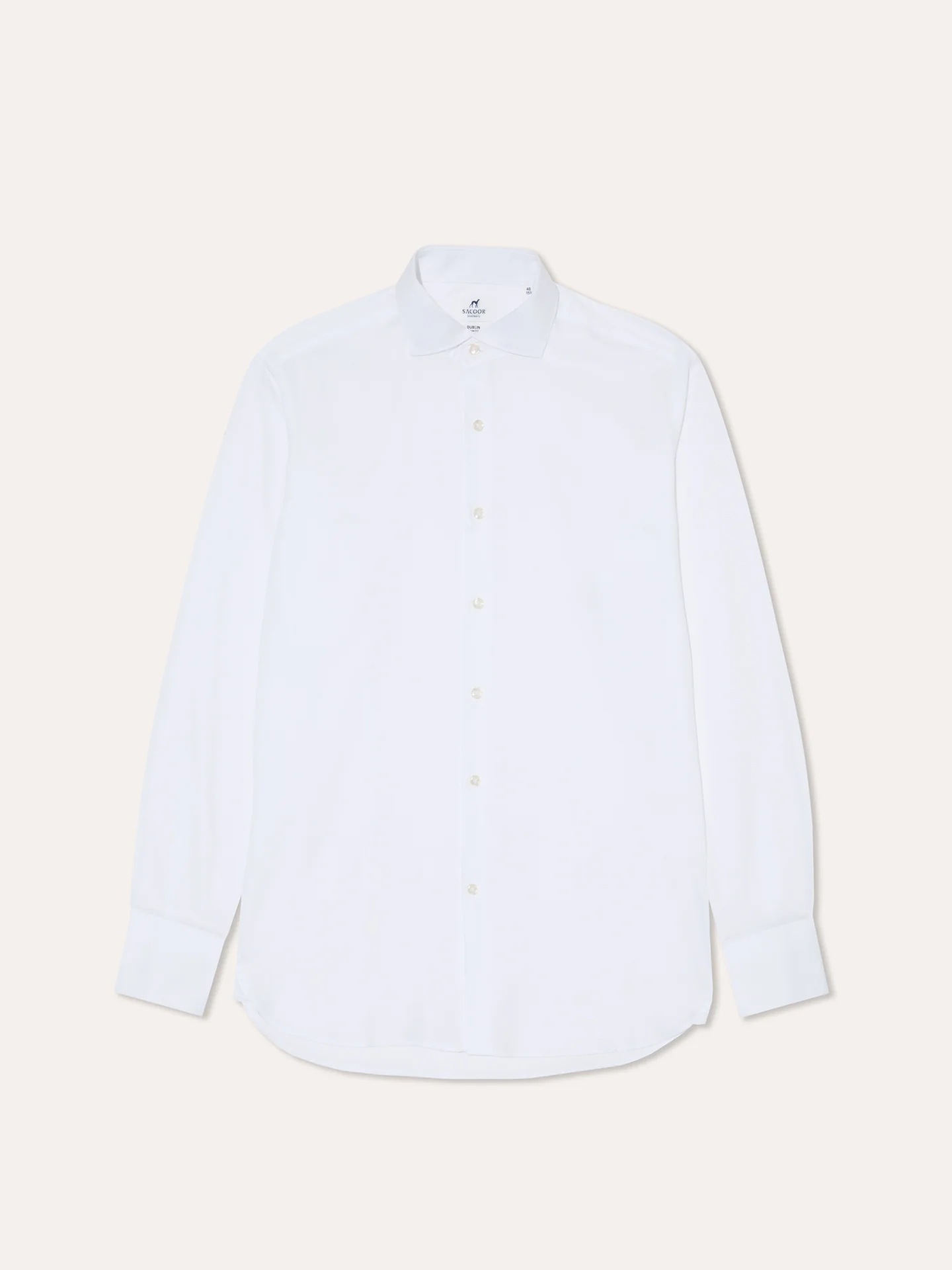 Camisa slim fit texturizada com colarinho de Dublin - Image 5