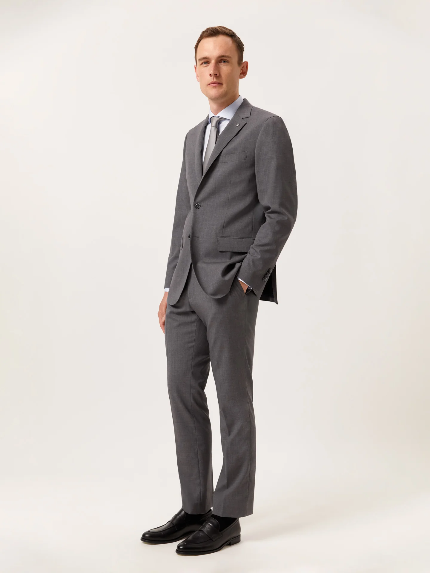Camisa slim fit texturizada com colarinho de Dublin - Image 2