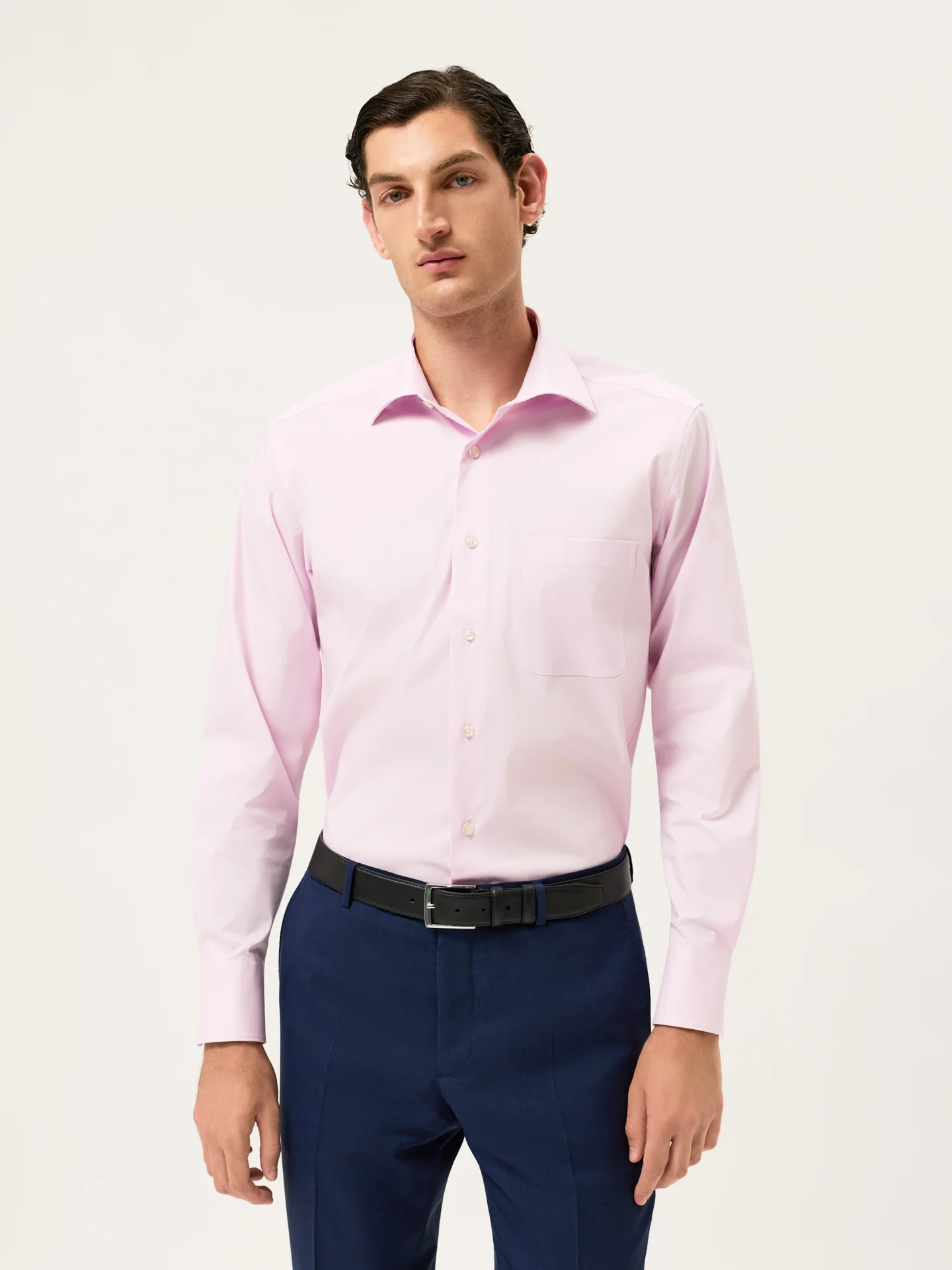 Camisa Travel Regular Fit em Algodão com Elasticidade com Colarinho Oxford e Bolso no Peito - Image 18