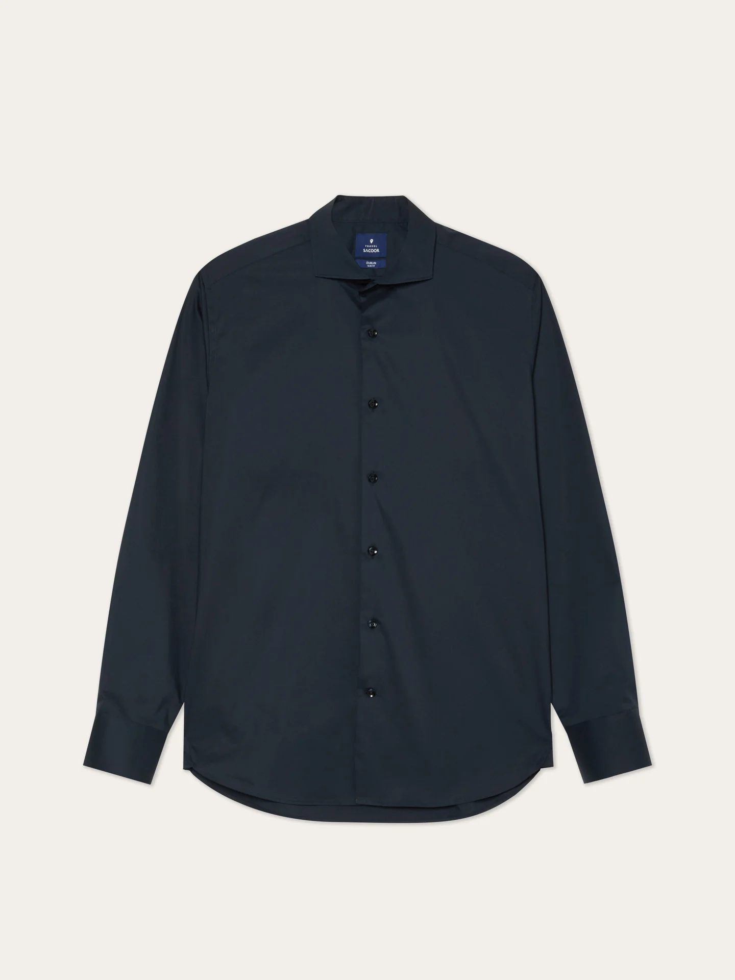 Camisa Travel Slim Fit em Algodão com Elasticidade com Colarinho Dublin - Image 13