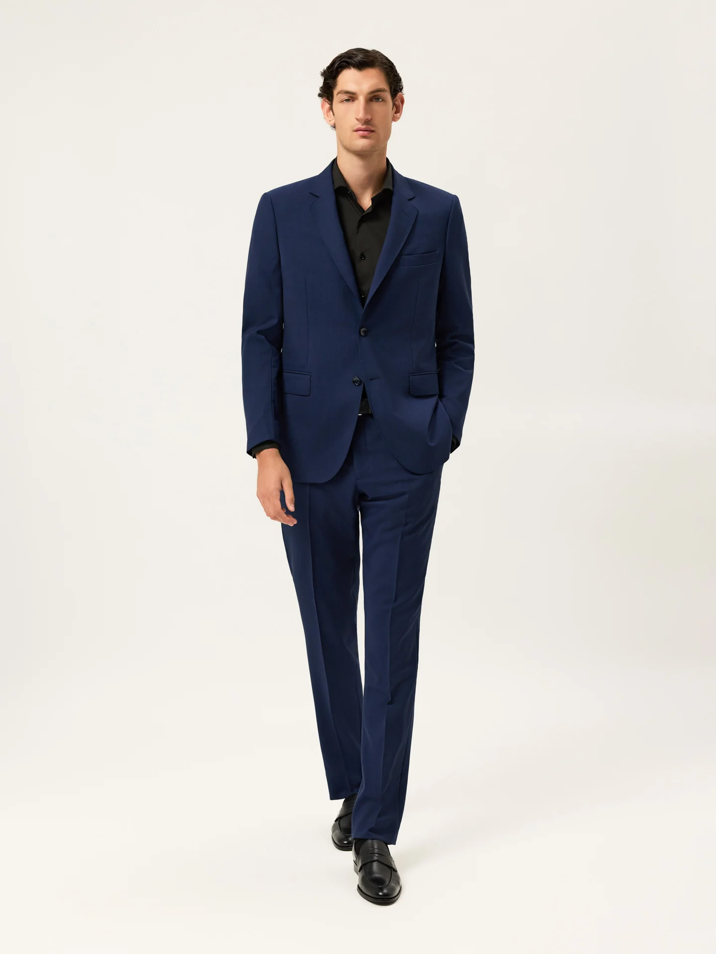 Camisa Travel Slim Fit em Algodão com Elasticidade com Colarinho Dublin - Image 4