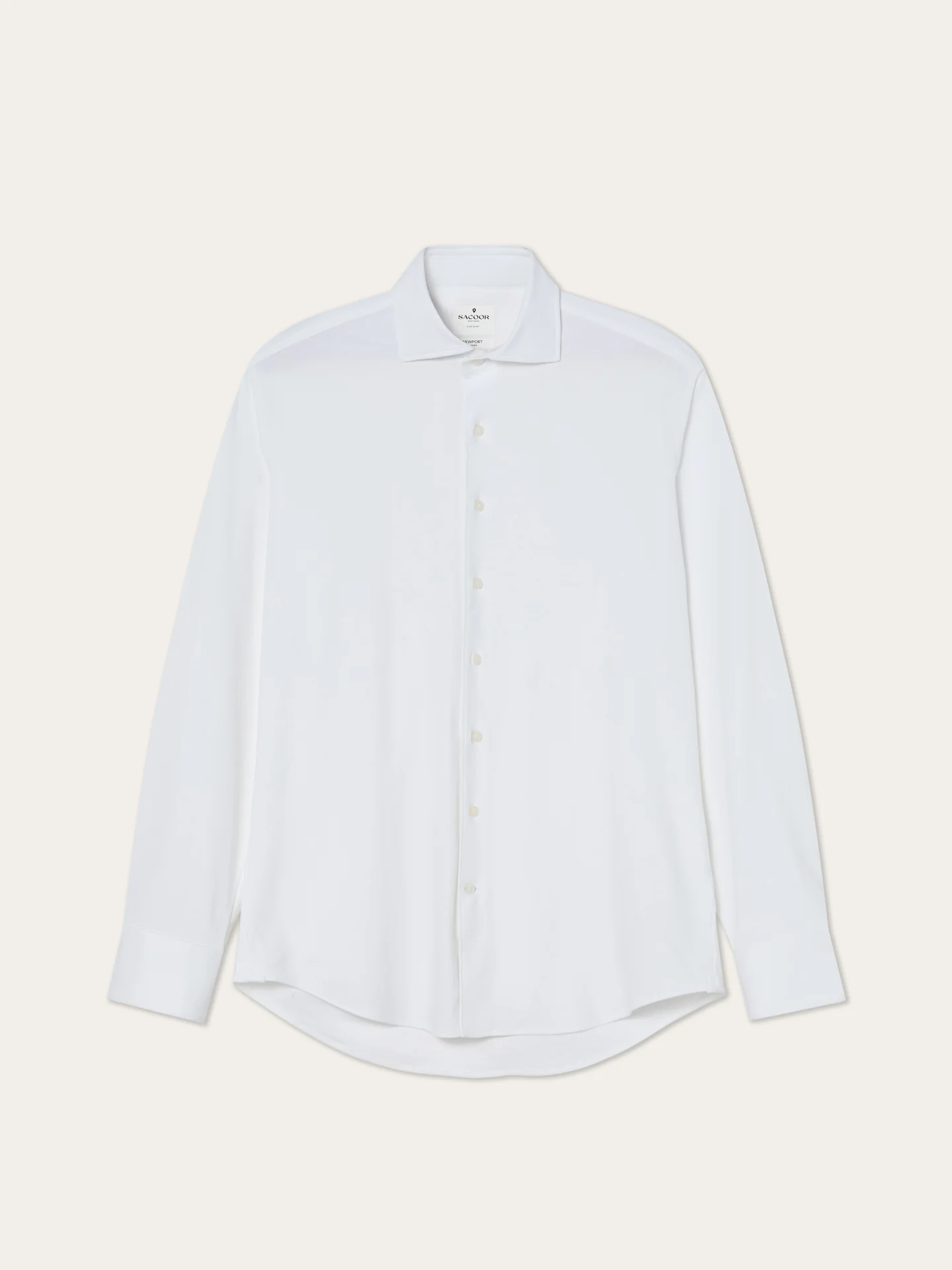 Camisa Travel Slim Fit em Jersey com Elasticidade com Colarinho Newport - Image 12