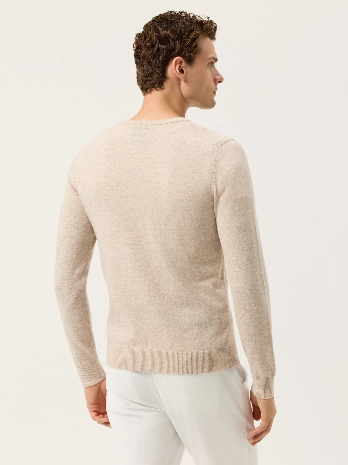 Camisola de Decote em V e Manga Comprida em Lambswool - Image 12
