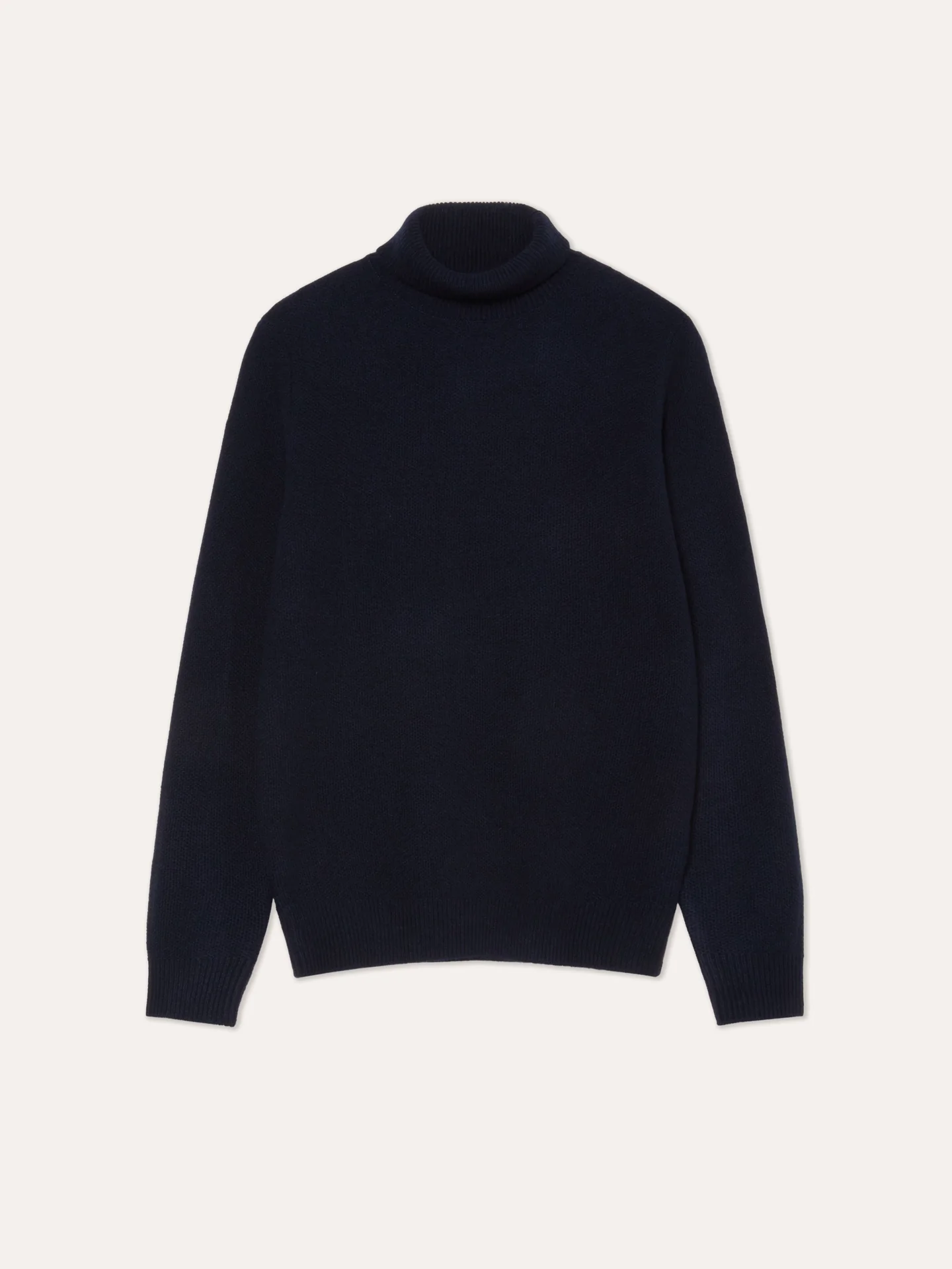 Camisola de Gola Alta e Manga Comprida com um Ponto Fantasia em Lambswool - Image 4