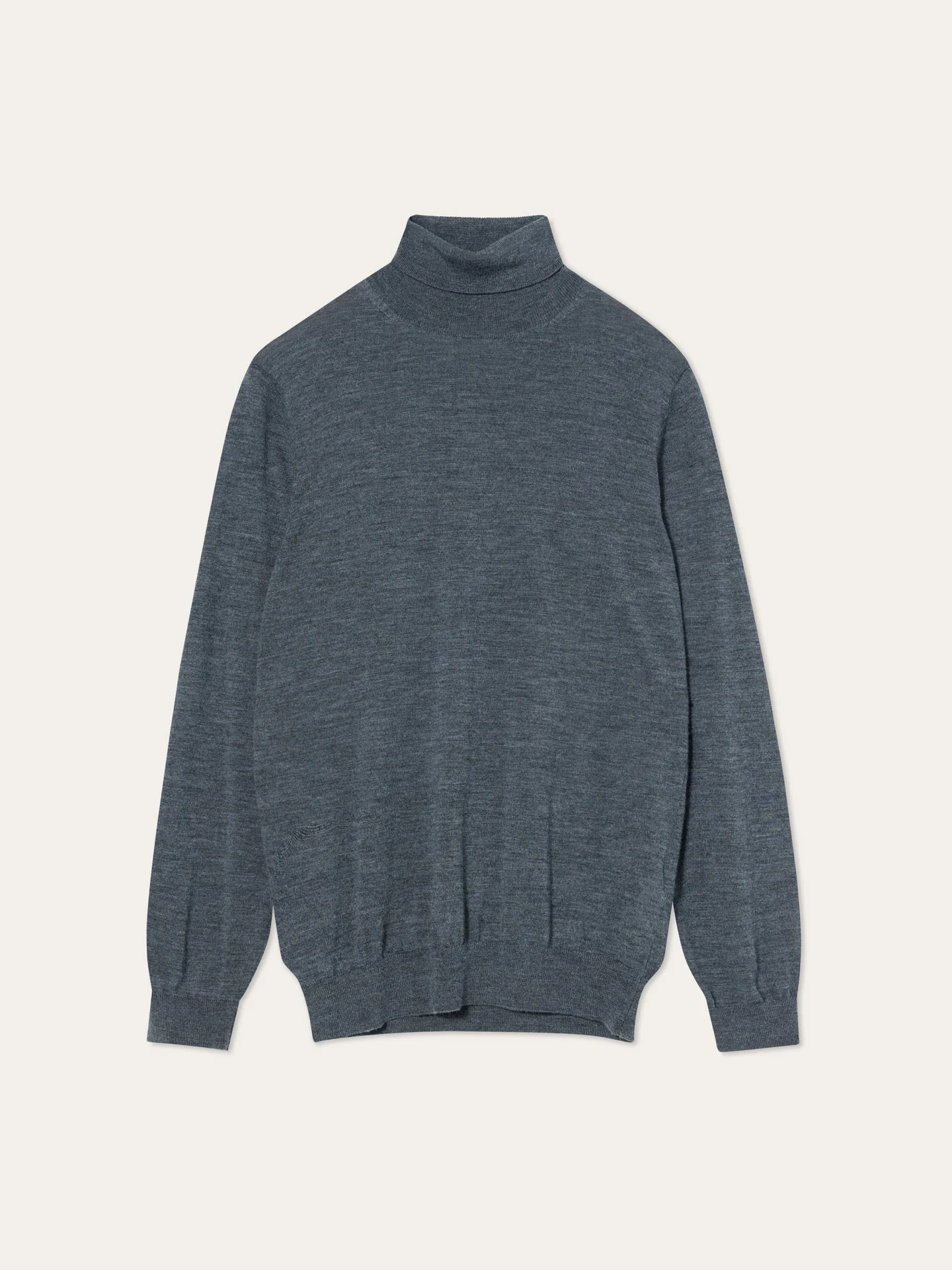 Camisola de Gola Alta e Manga Comprida em Lã Merino Extra Fina - Image 16