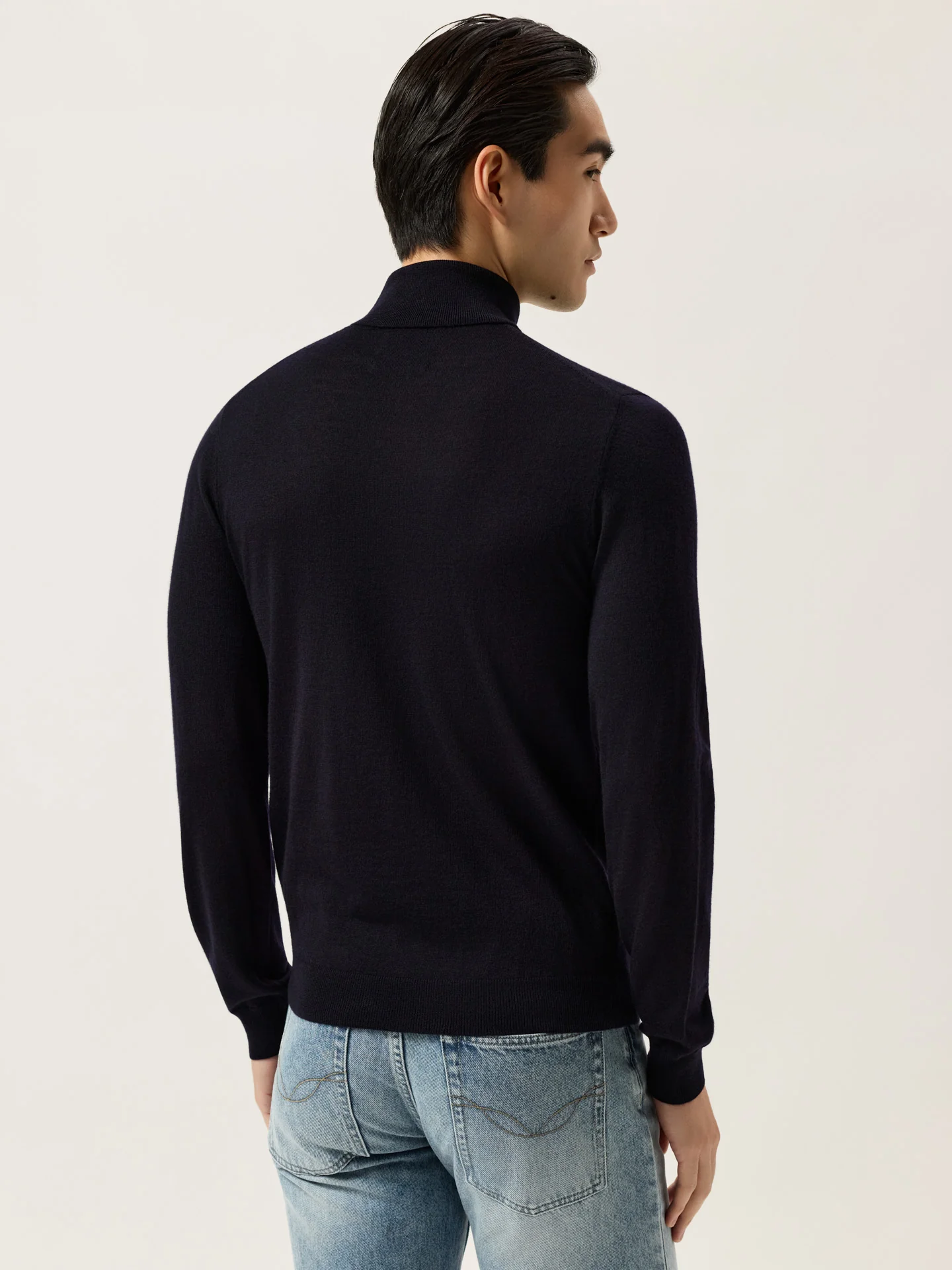 Camisola de Gola Alta e Manga Comprida em Lã Merino Extra Fina - Image 6