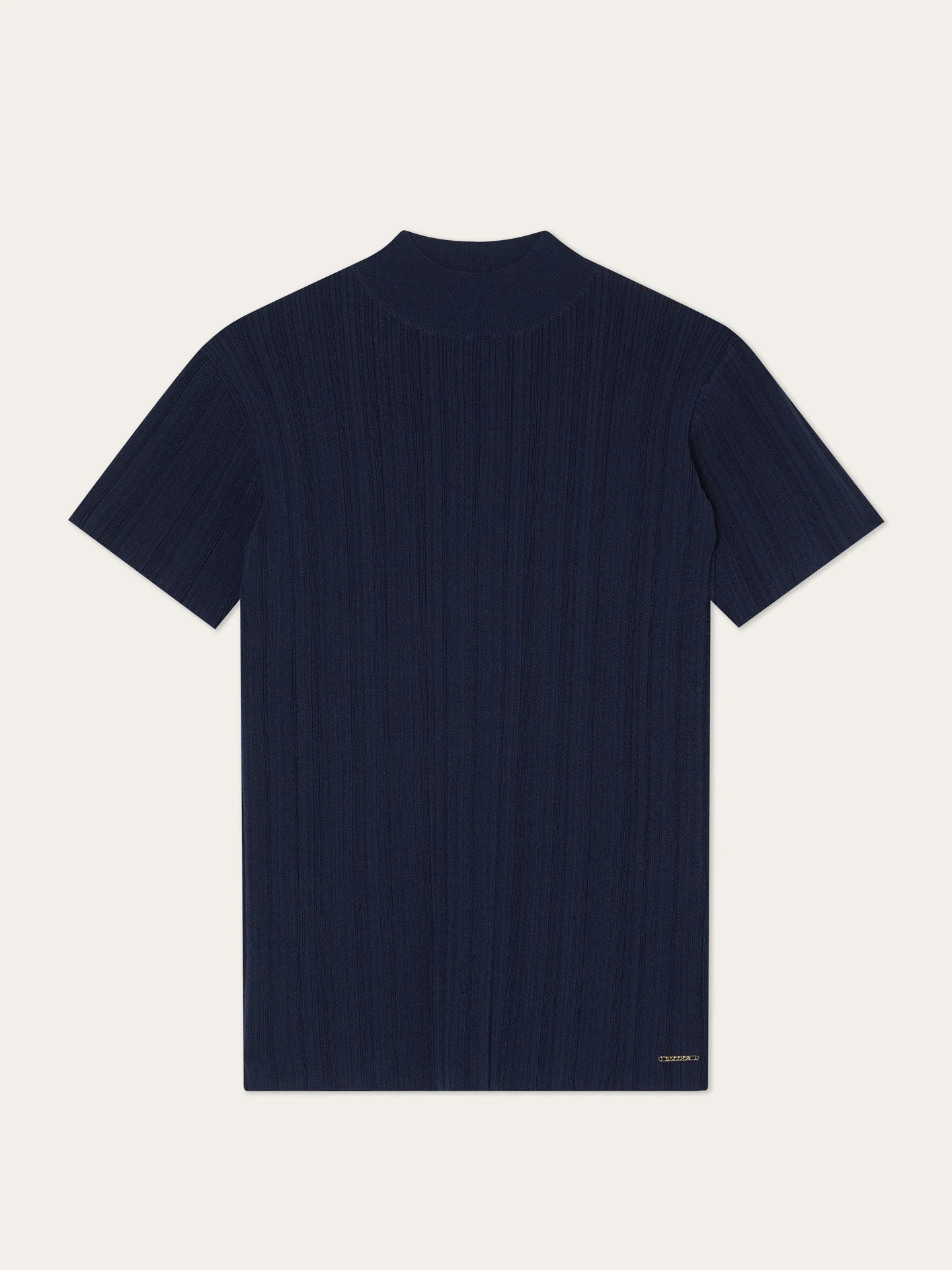 Camisola de Gola Alta em Rib com Mistura de Viscose - Image 4