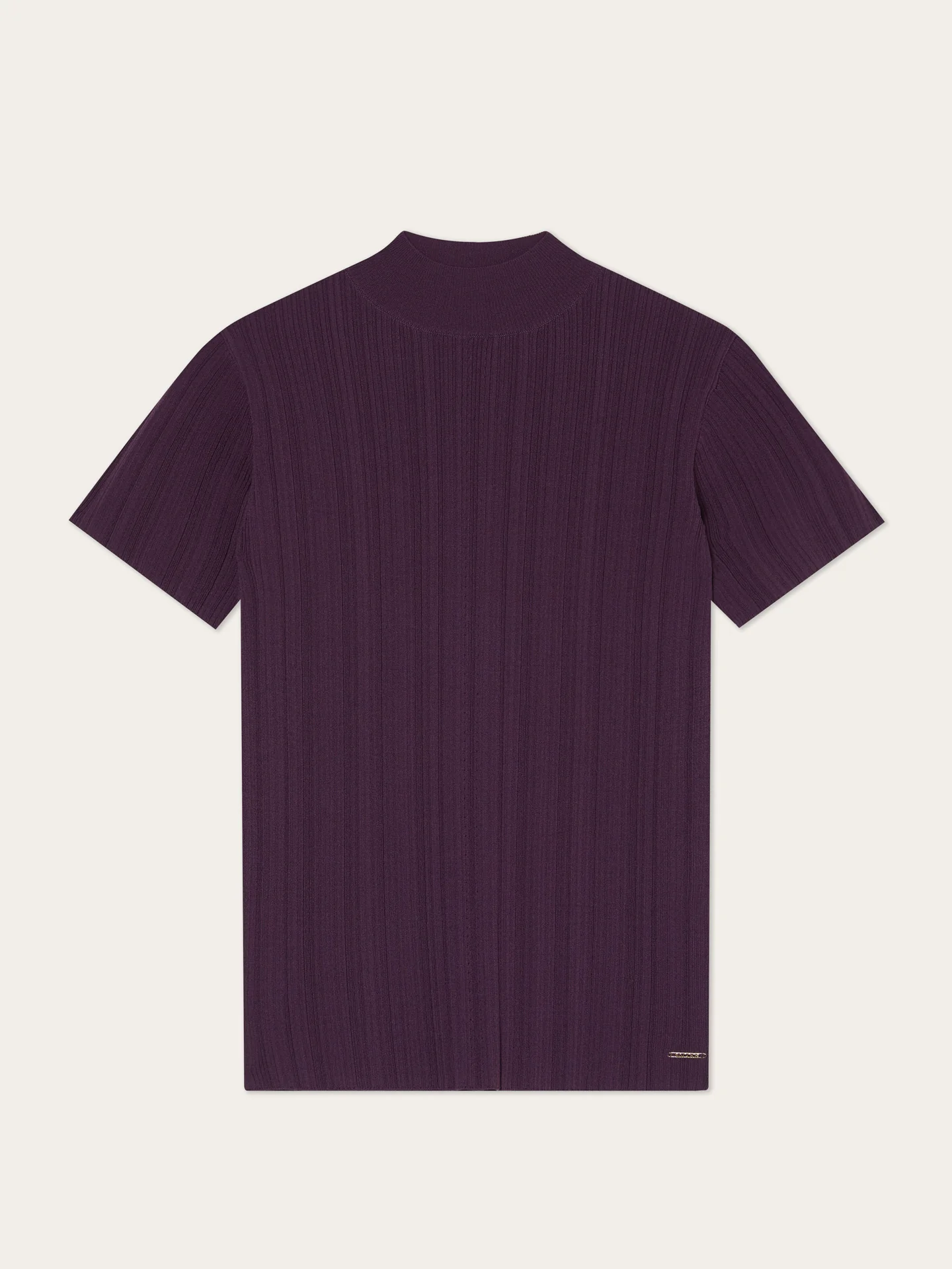 Camisola de Gola Alta em Rib com Mistura de Viscose - Image 8