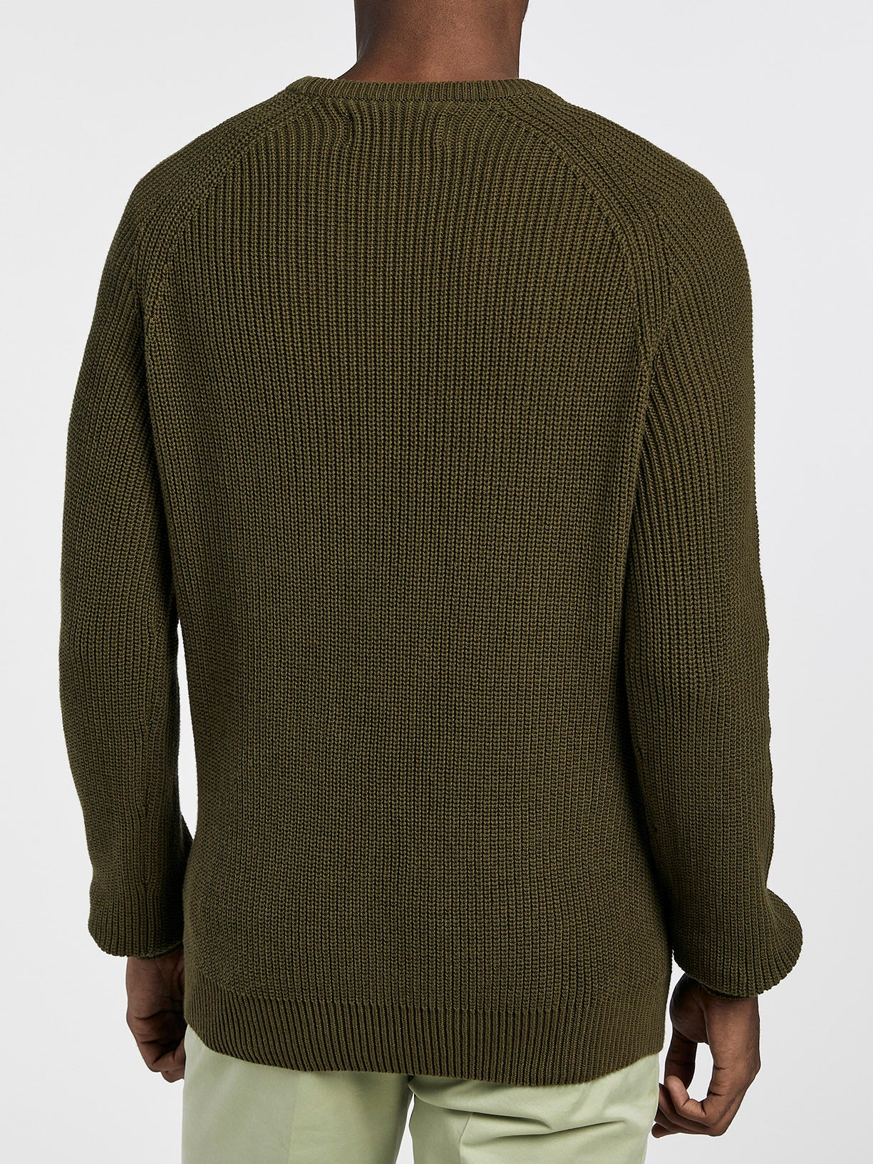 Camisola decote redondo estrutura half cardigan - Image 4