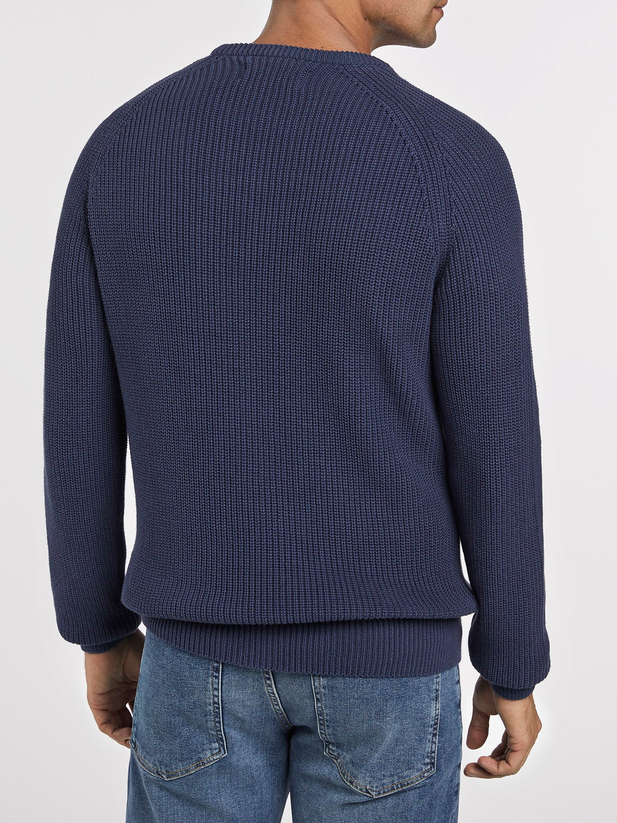 Camisola decote redondo estrutura half cardigan - Image 7