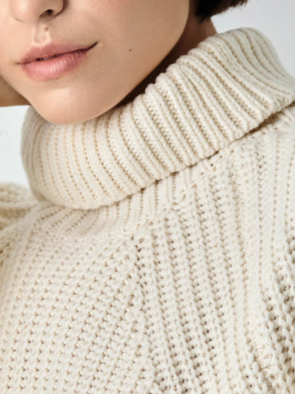 Camisola mock neck em mistura de lambswool - Image 6