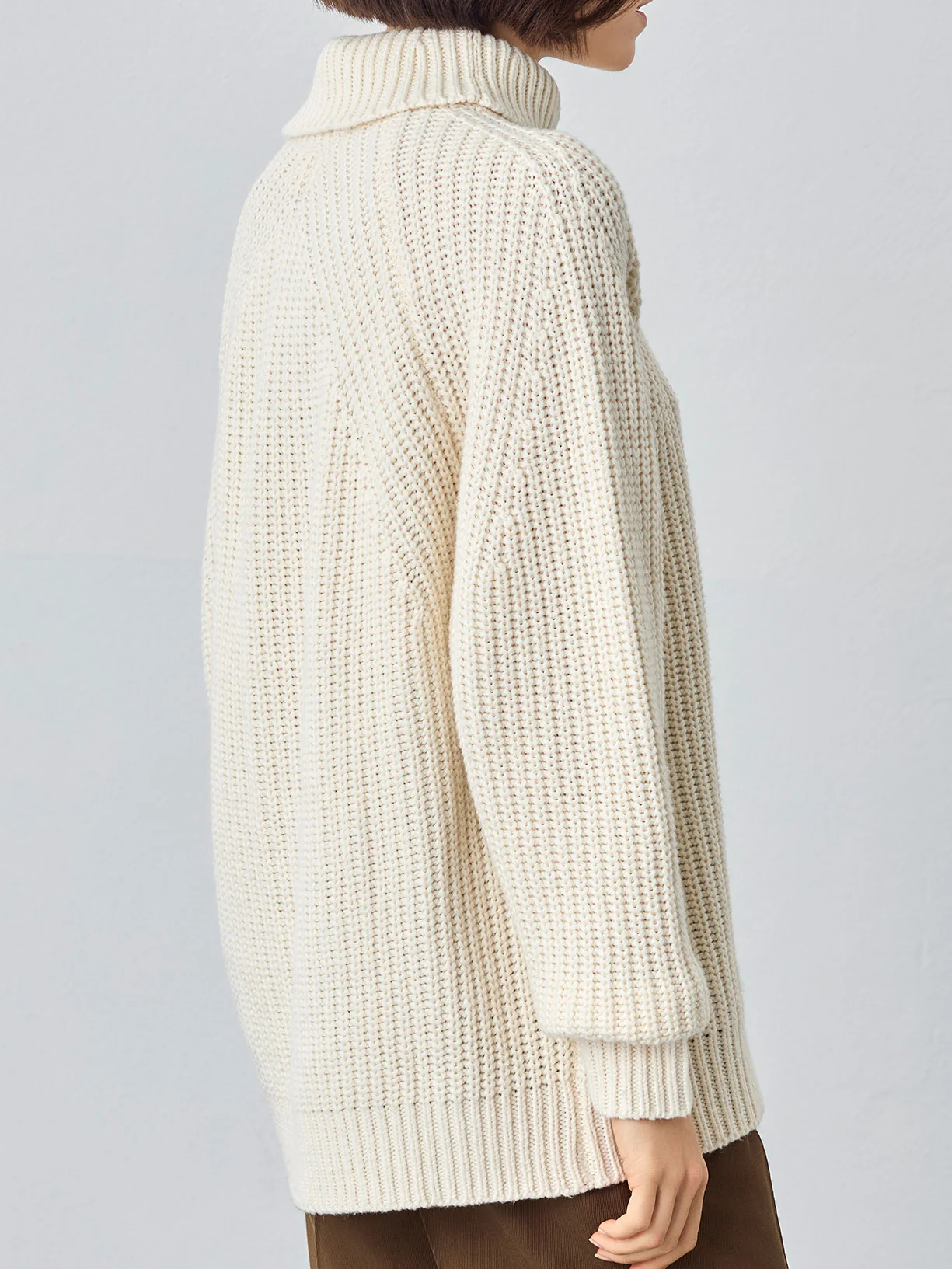 Camisola mock neck em mistura de lambswool - Image 7