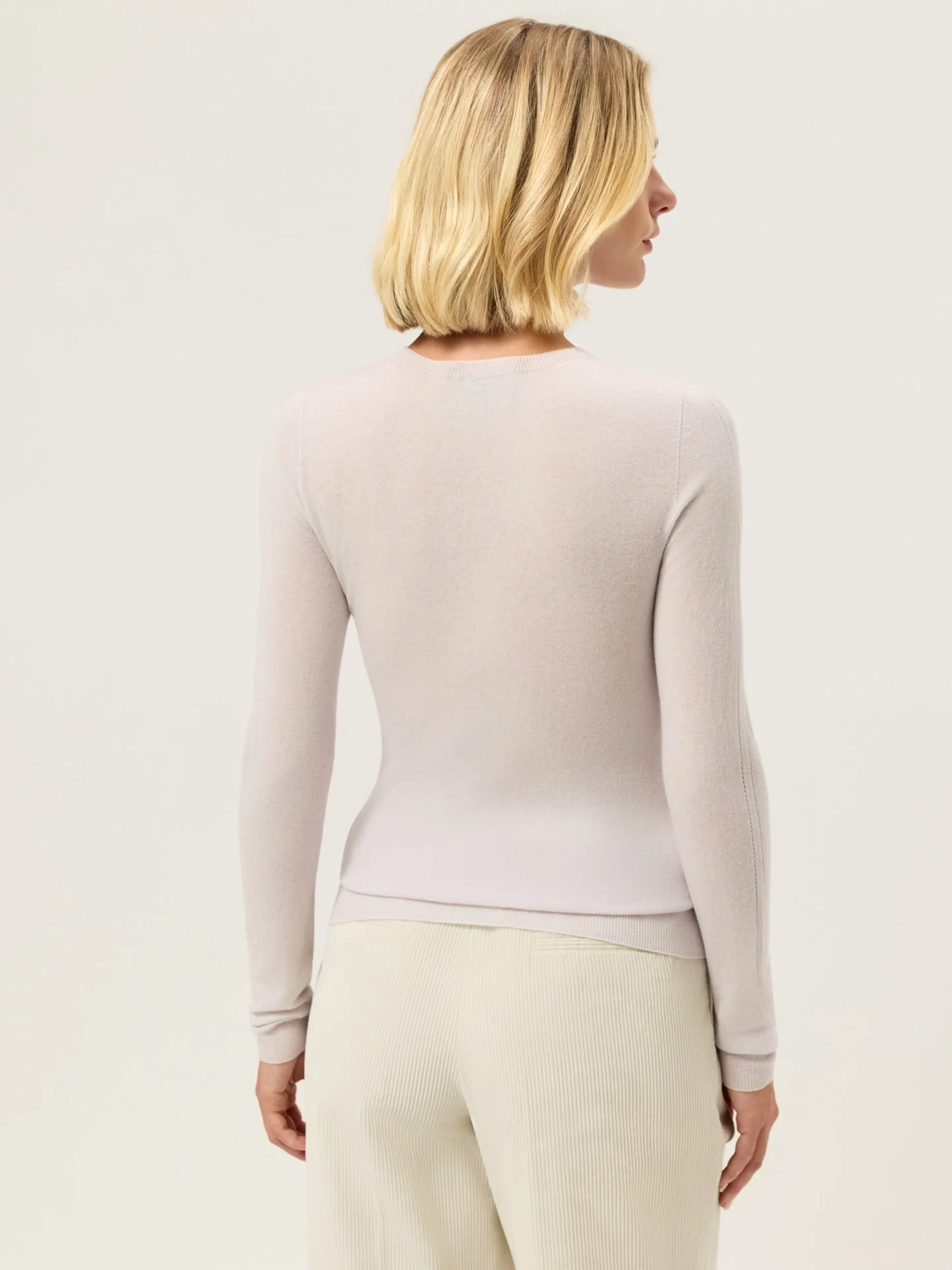 Camisola Seamless com Decote Redondo em Mistura de Lã e Caxemira - Image 7