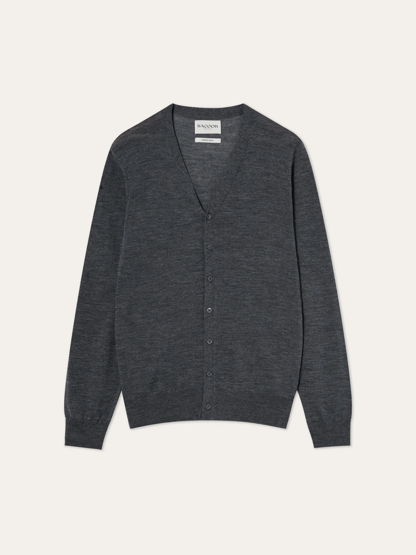 Cardigan de Manga Comprida em Lã Merino Extra Fina - Image 8