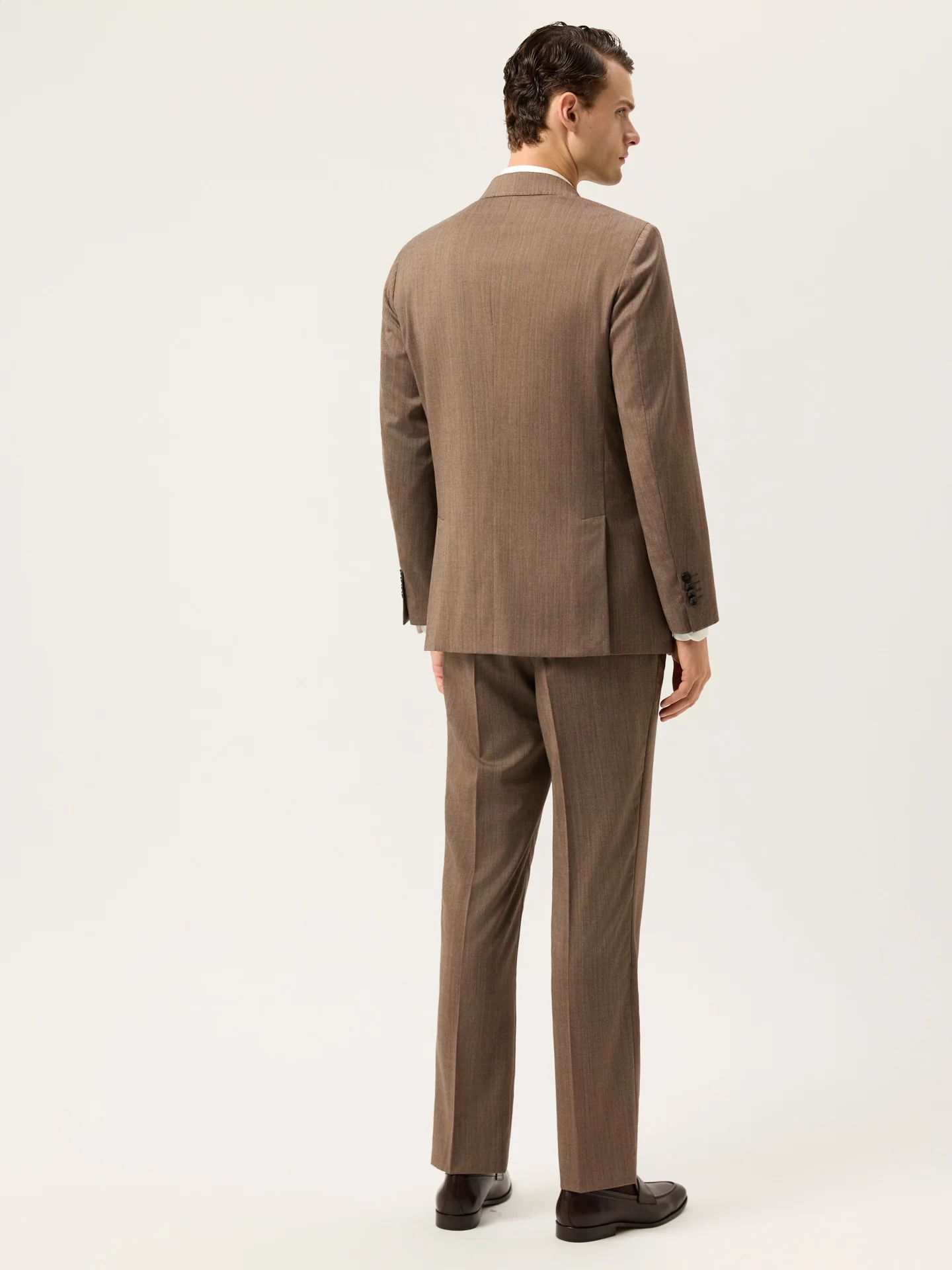 Fato de Trespasse Travel Slim Fit em Tecido Espinha - Image 3