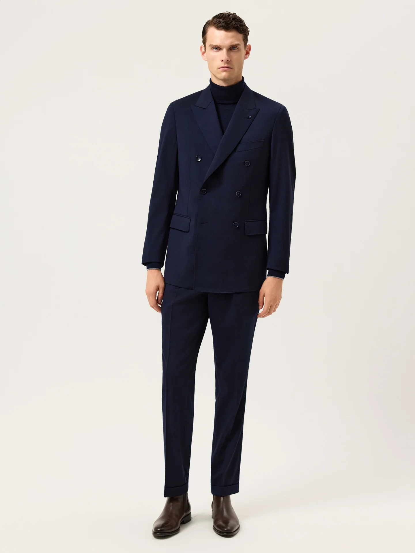 Fato de Trespasse Travel Slim Fit em Tecido Espinha