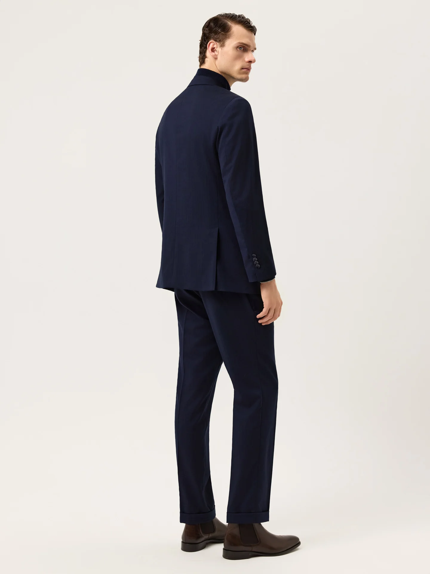Fato de Trespasse Travel Slim Fit em Tecido Espinha - Image 3