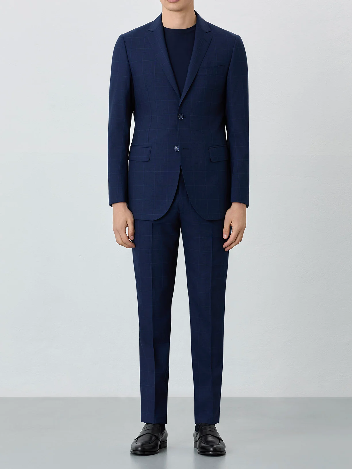 Fato Príncipe De Gales Slim Fit Em Lã