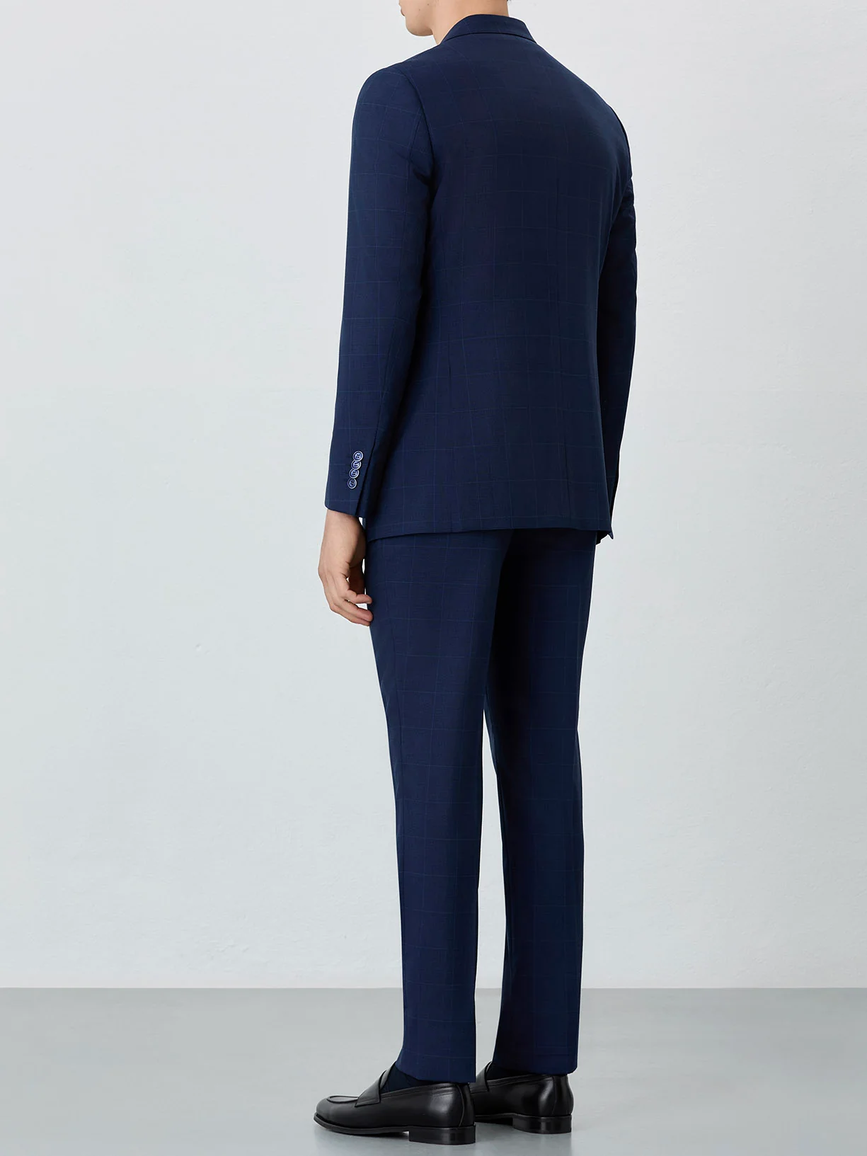 Fato Príncipe De Gales Slim Fit Em Lã - Image 3