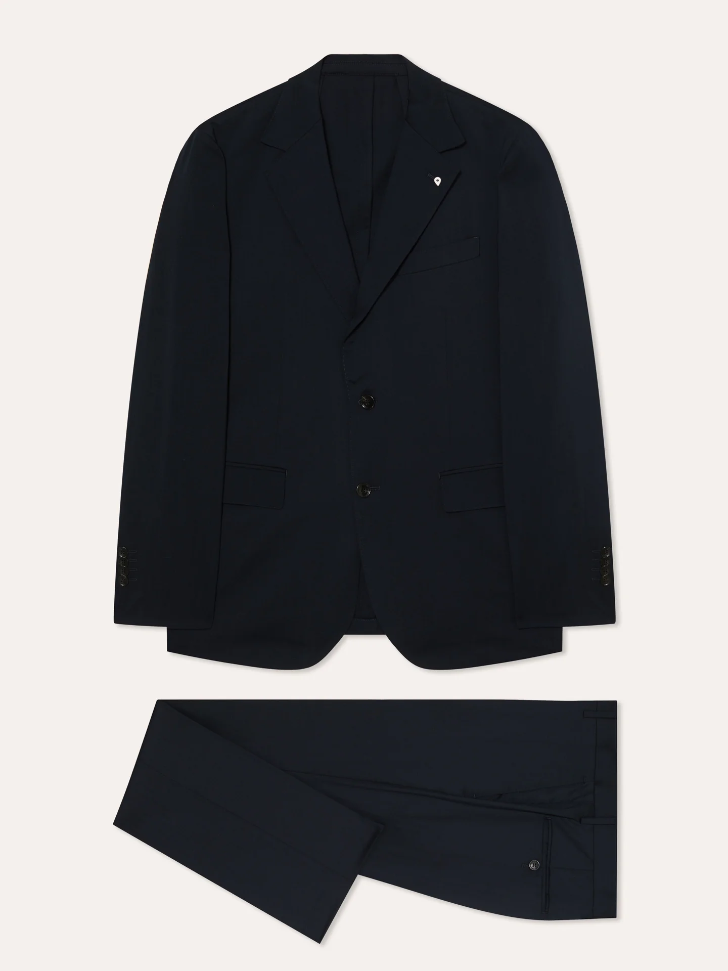 Fato slim fit em tecido espinha de lã Performance - Image 5