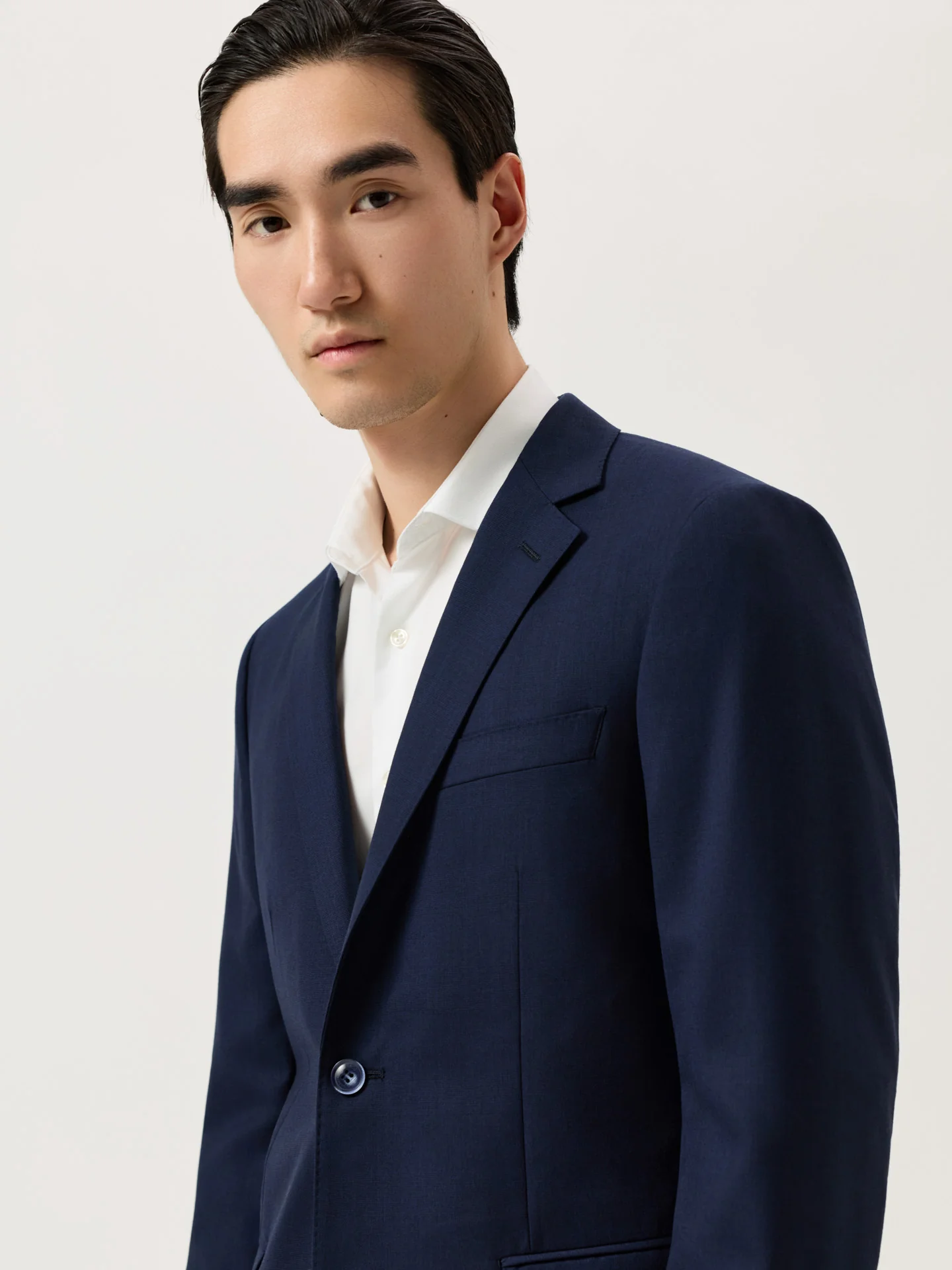 Fato Slim Fit em Xadrez com Lã - Image 2