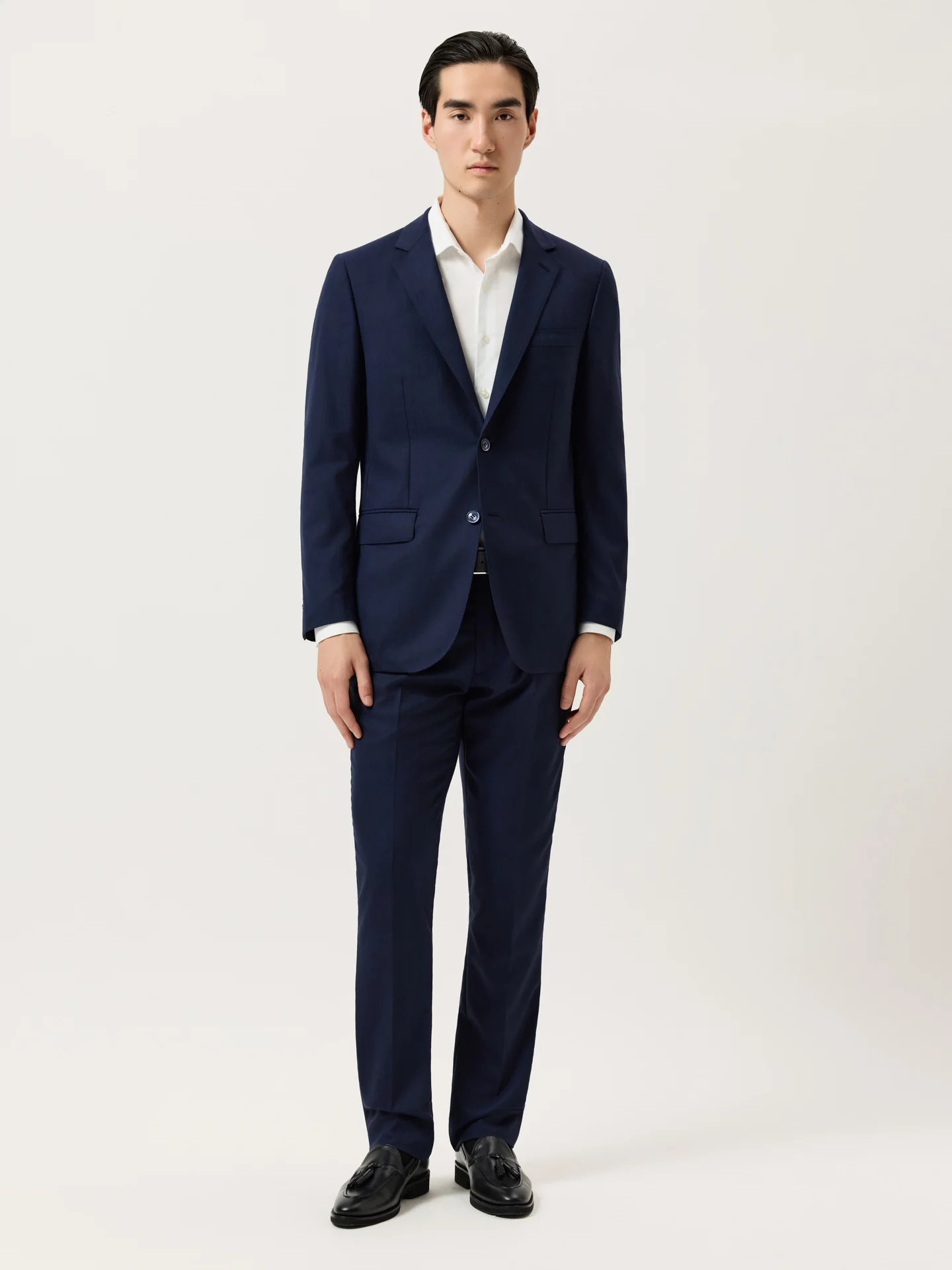 Fato Slim Fit em Xadrez com Lã - Image 4