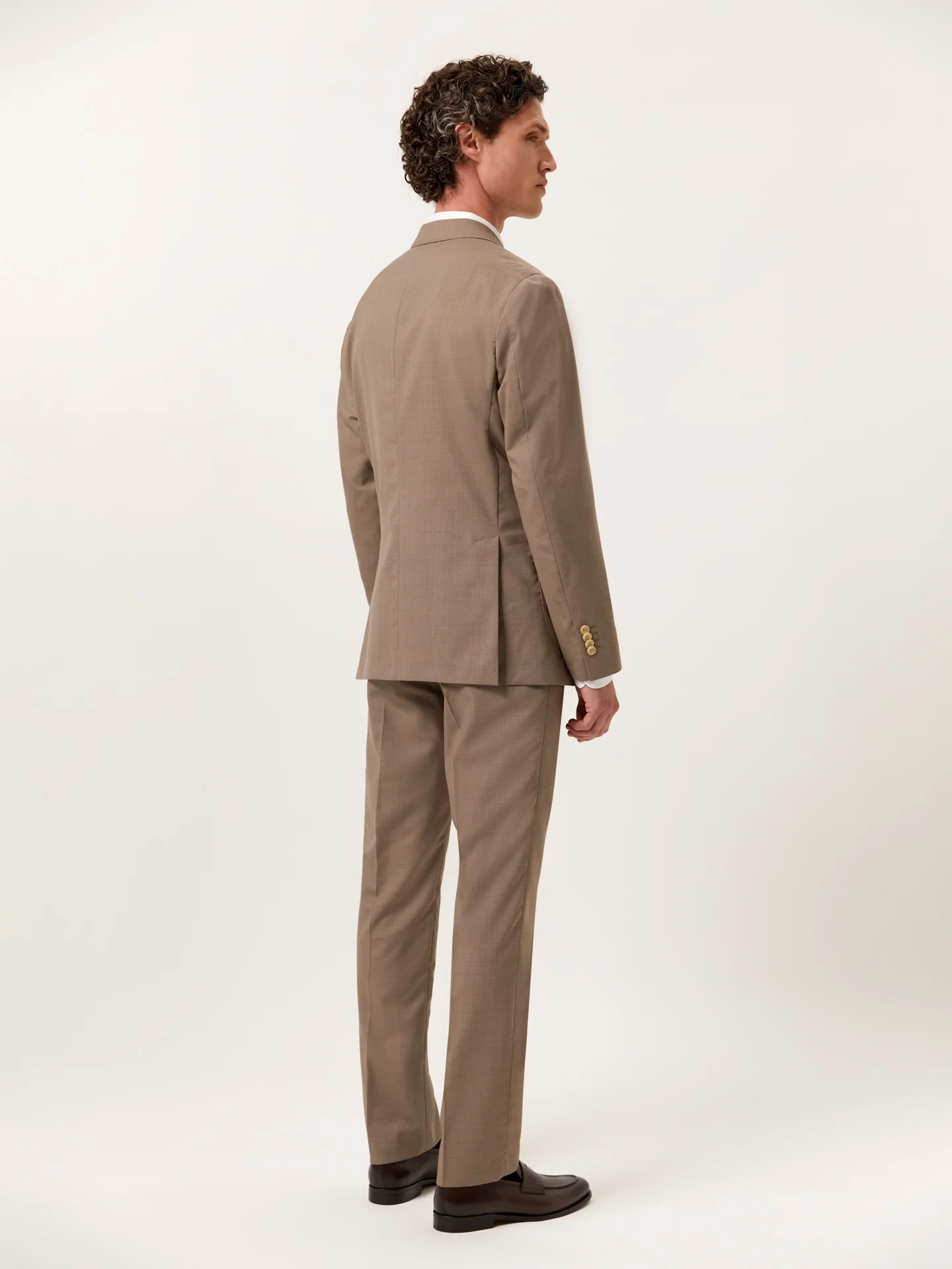 Fato slim fit mélange de lã - Image 4