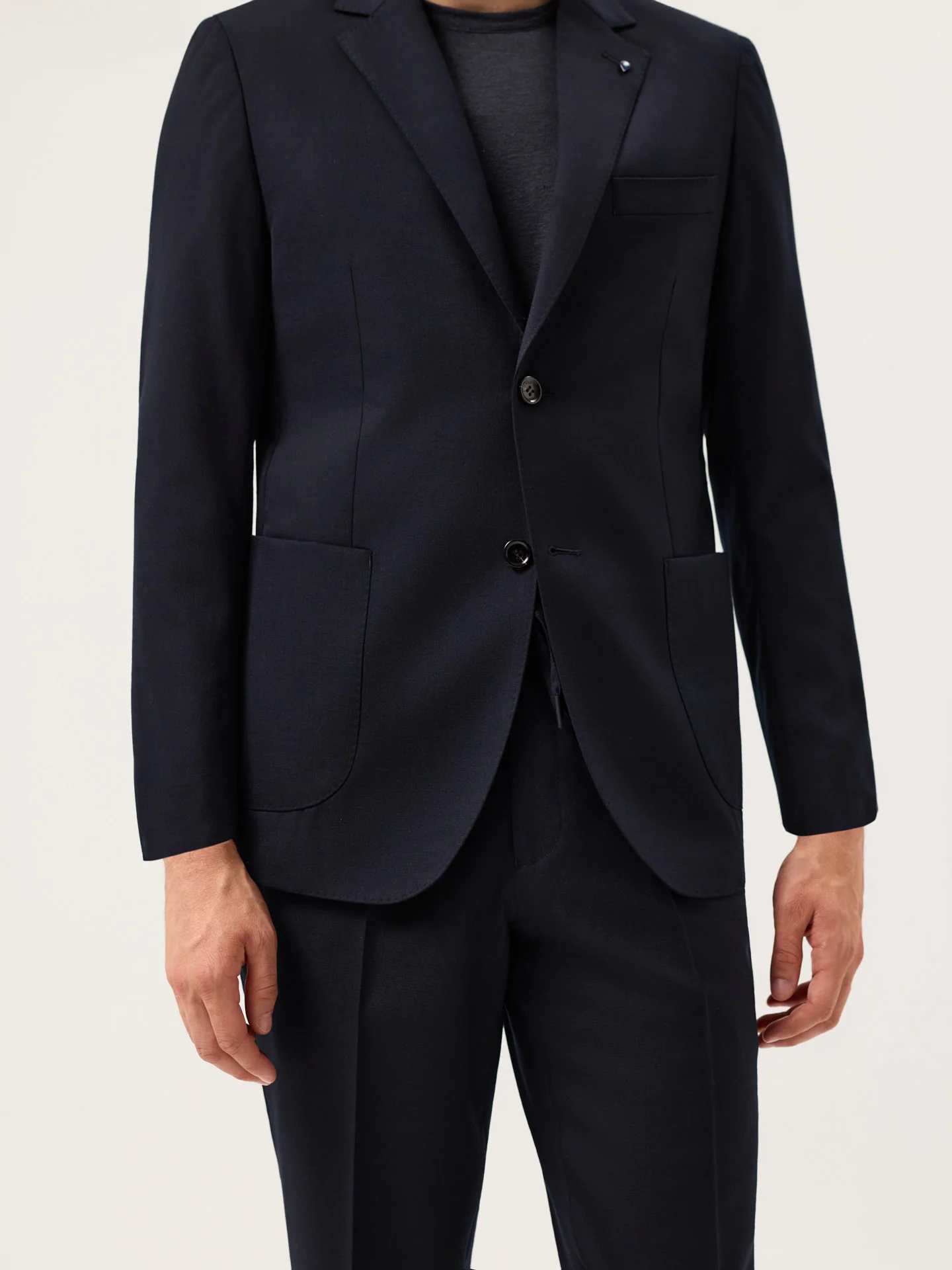 Fato Travel Lounge Slim Fit em Lã Lavável - Image 2