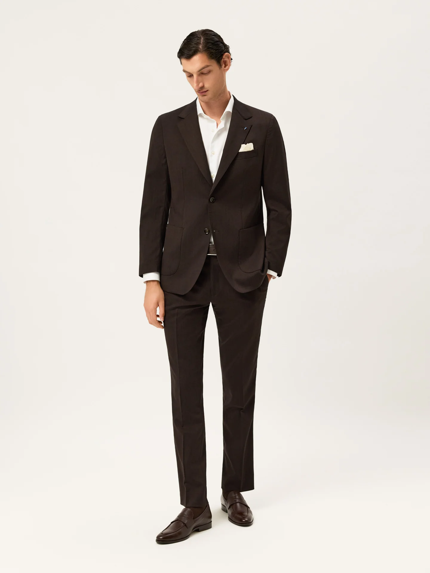 Fato Travel Slim Fit em Tecido Espinha - Image 2