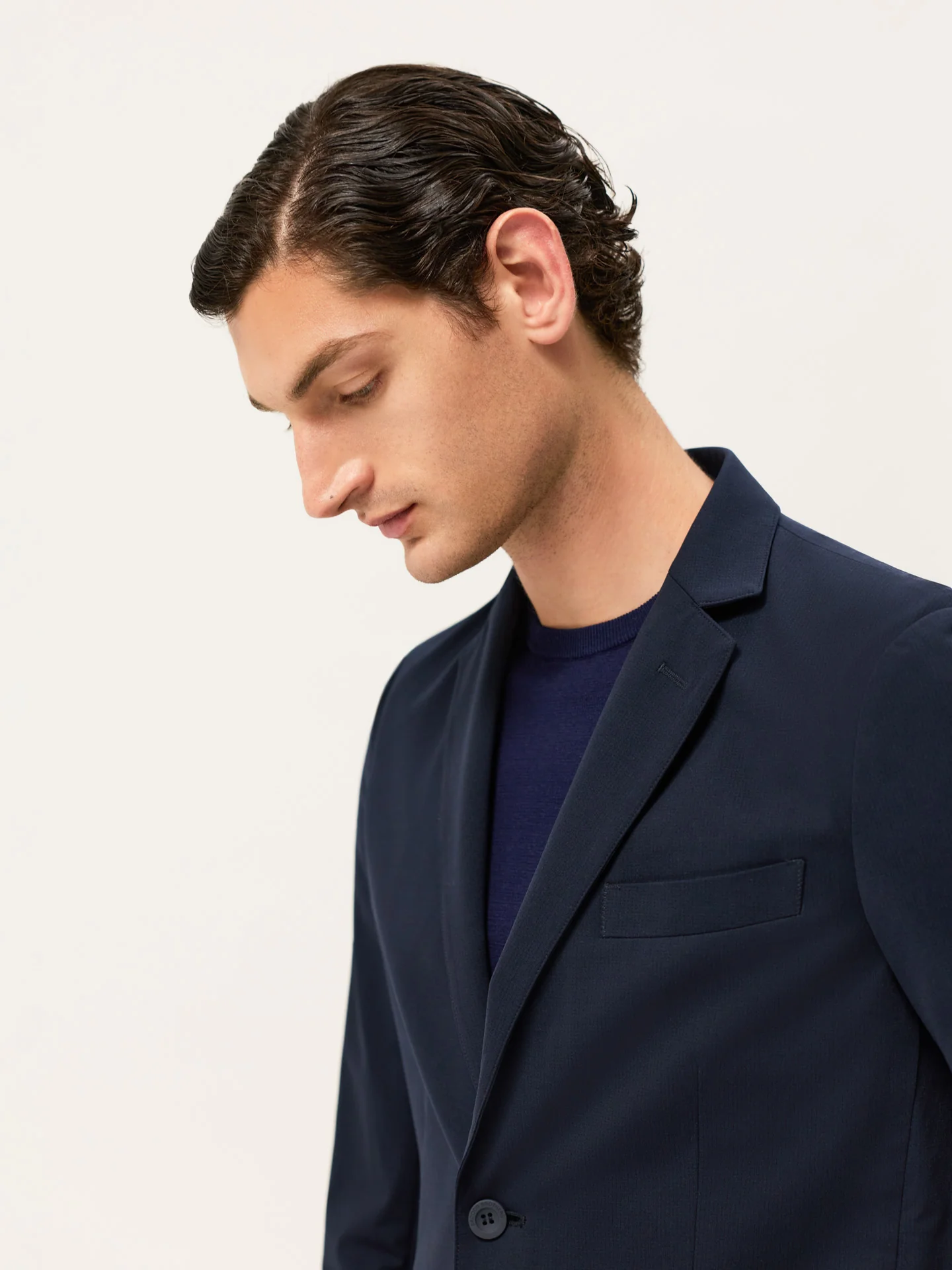 Fato Travel Slim Fit Micro Airmesh em Tecido Lavável - Image 2