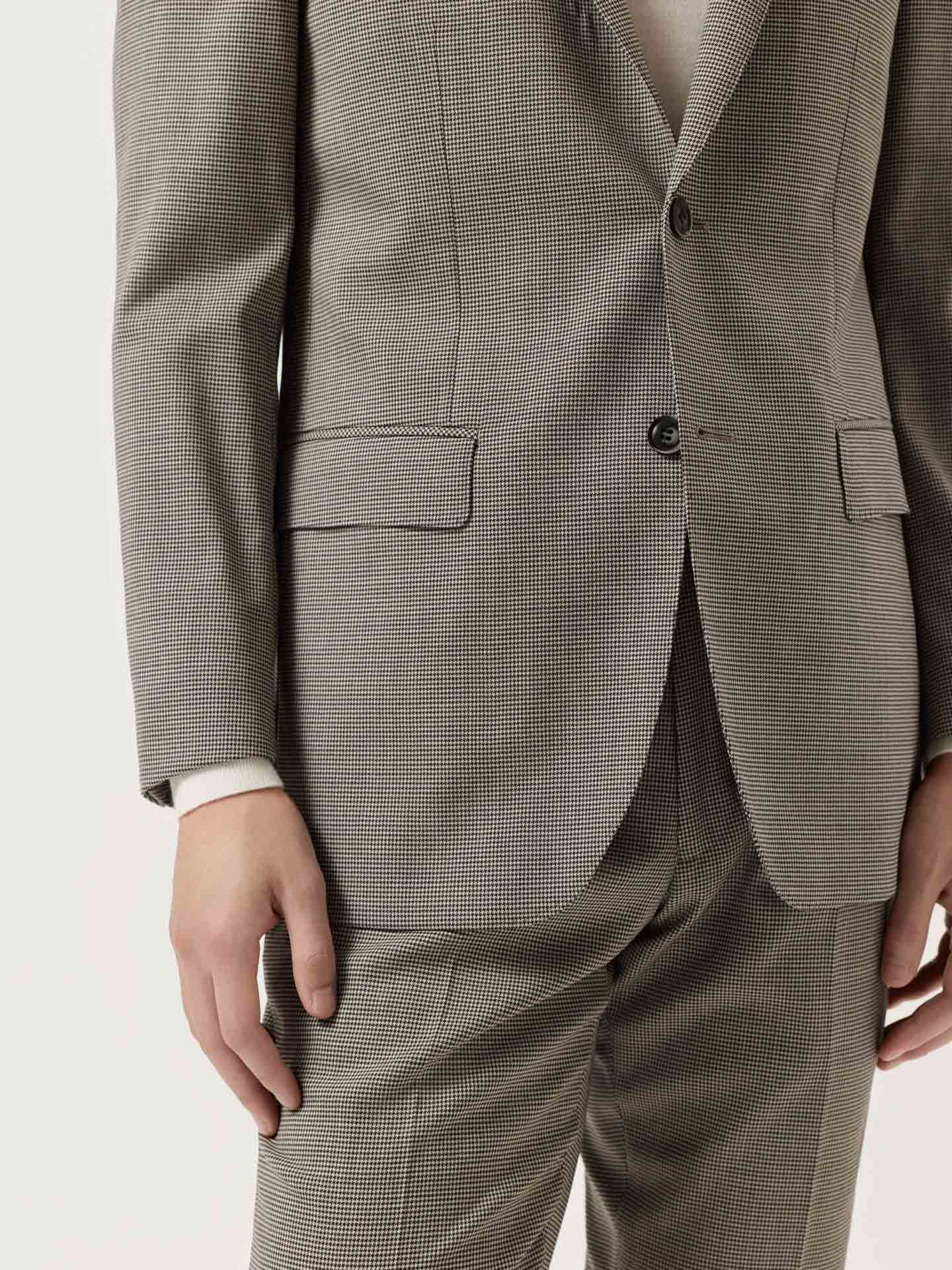 Fato Travel Slim Fit Pied-de-Poule - Image 3