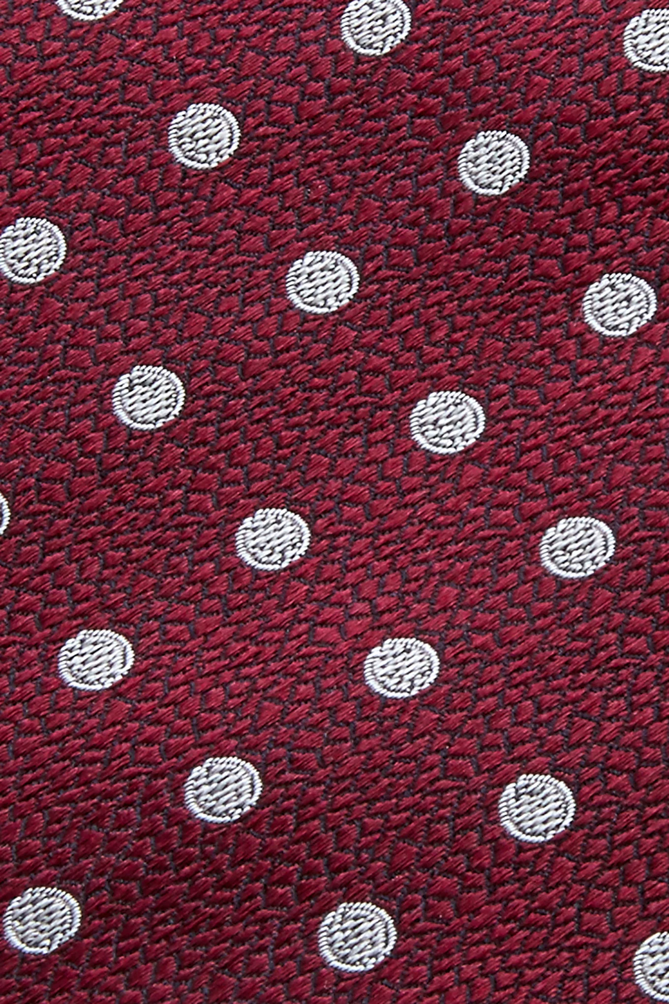 Gravata Padrão Bolas Seda e Lã 7,5cm - Image 2