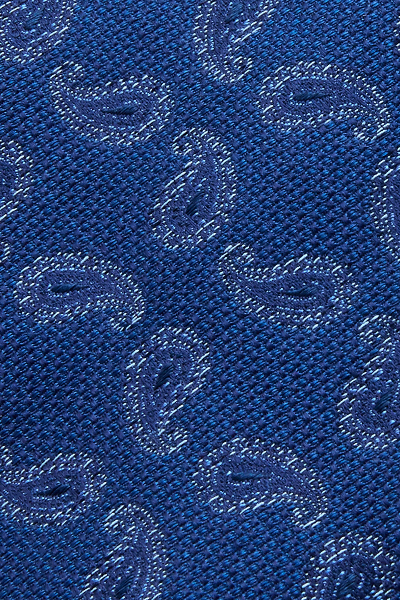 Gravata Padrão Cornucópias Seda e Lã 7,5cm - Image 6