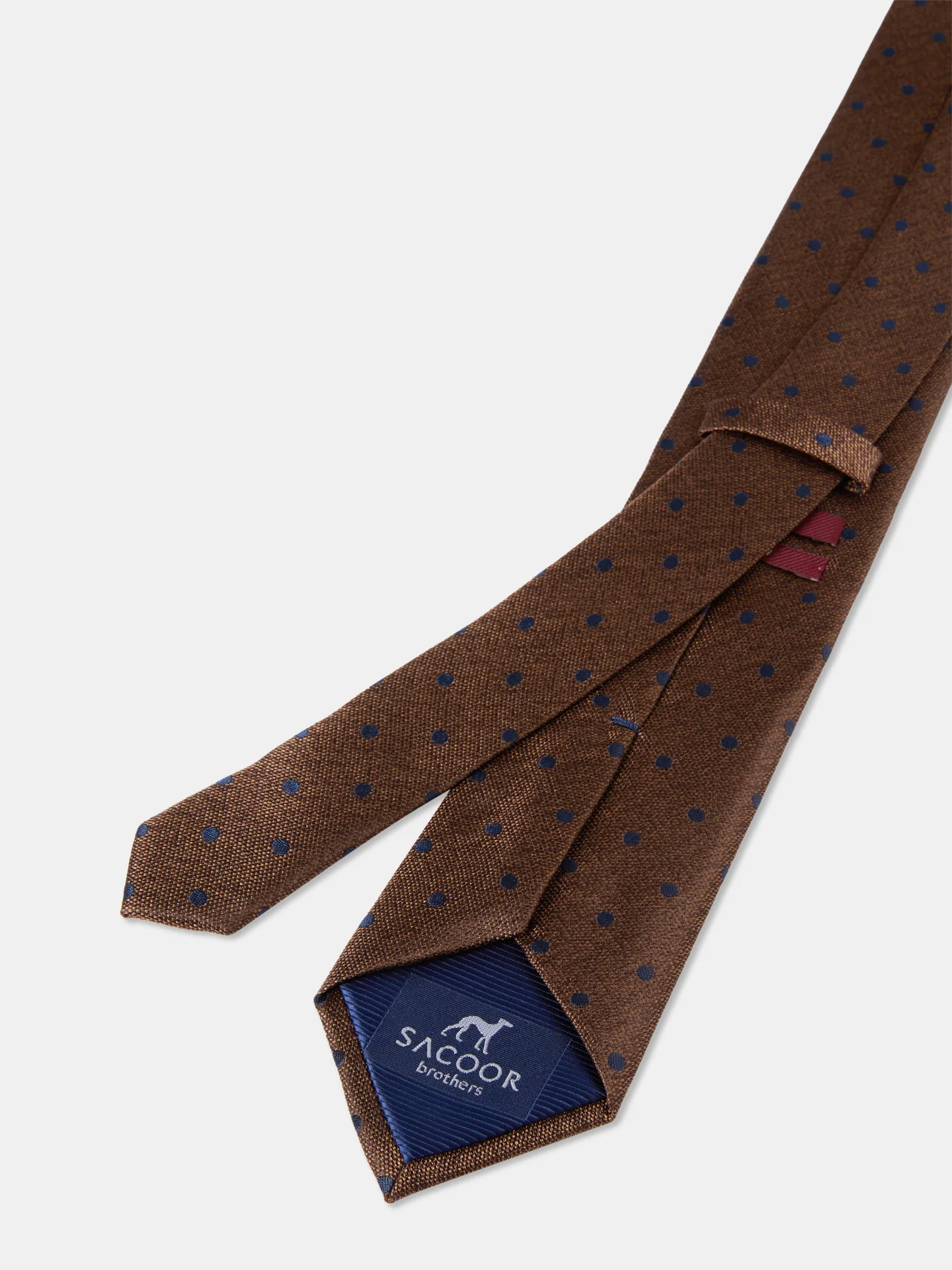 Gravata Padrão de Bolas 100% Seda 7,5cm - Image 2