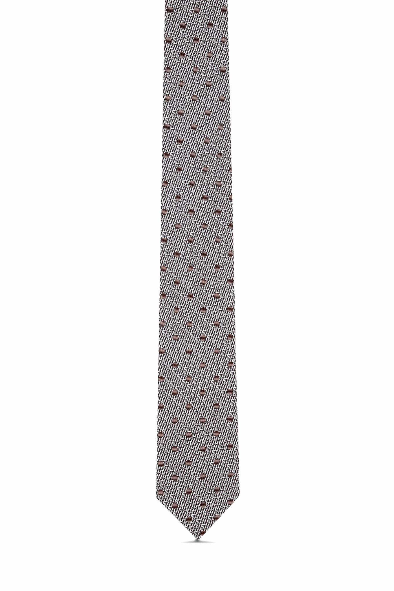 Gravata Padrão De Bolas 100% Seda 7cm - Image 2