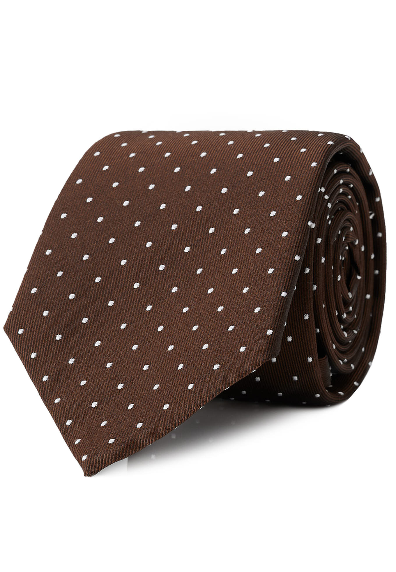 Gravata Padrão De Bolas 100% Seda 8cm - Image 3