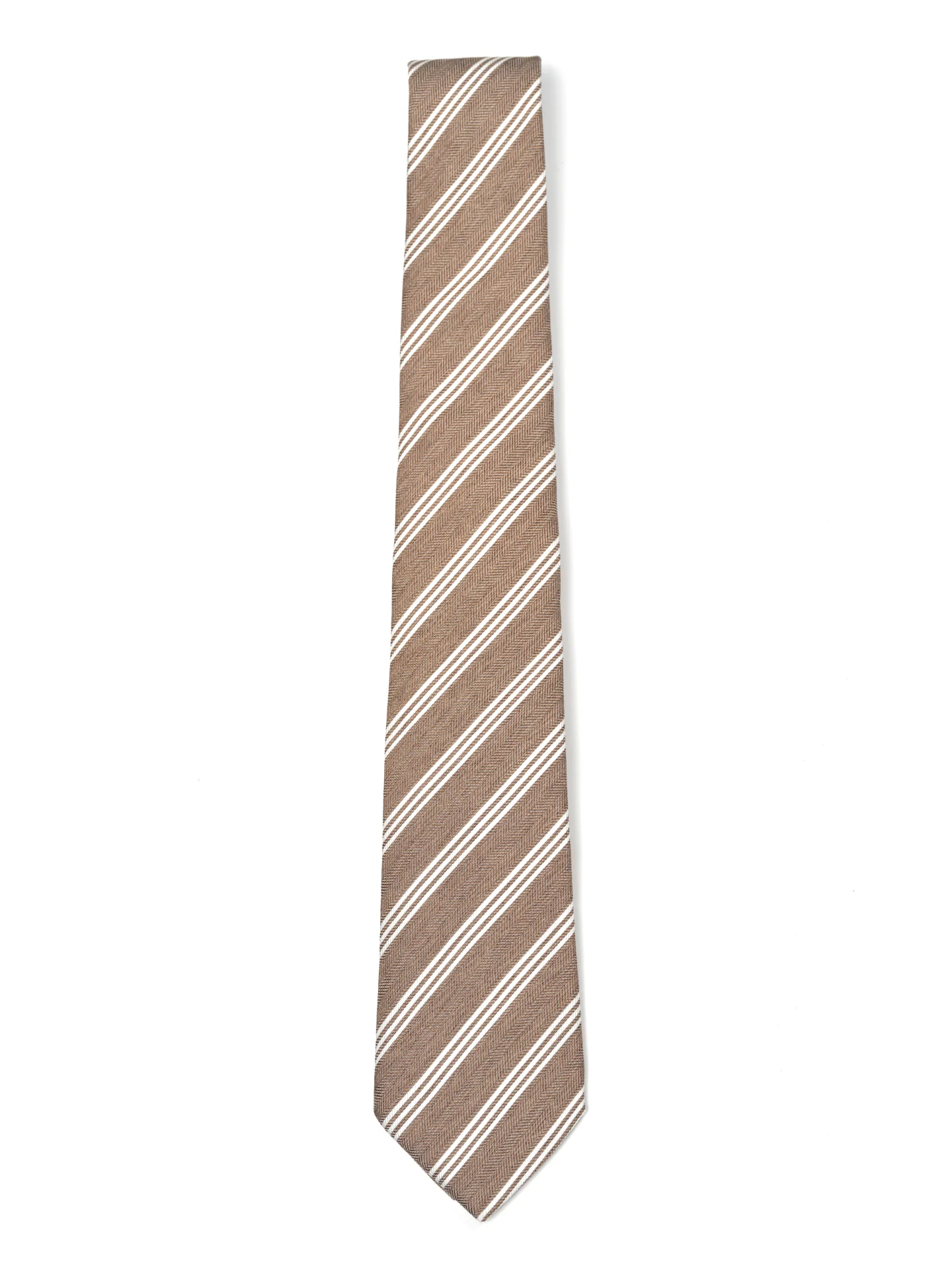 Gravata Padrão De Riscas 100% Seda 8cm