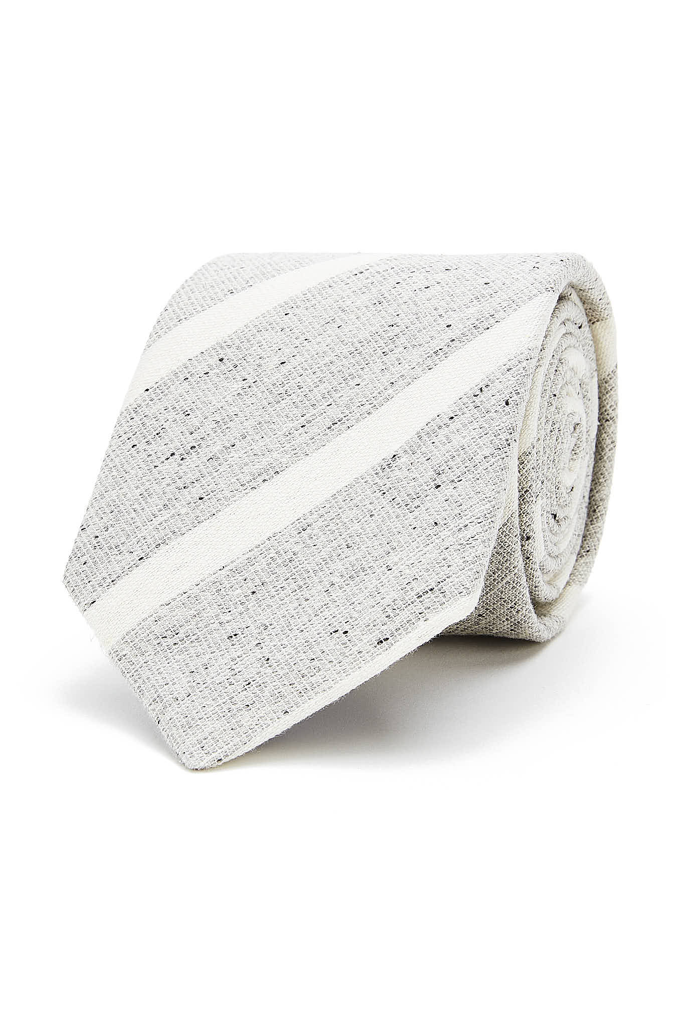 Gravata Padrão De Riscas em 100% Seda 8cm - Image 11
