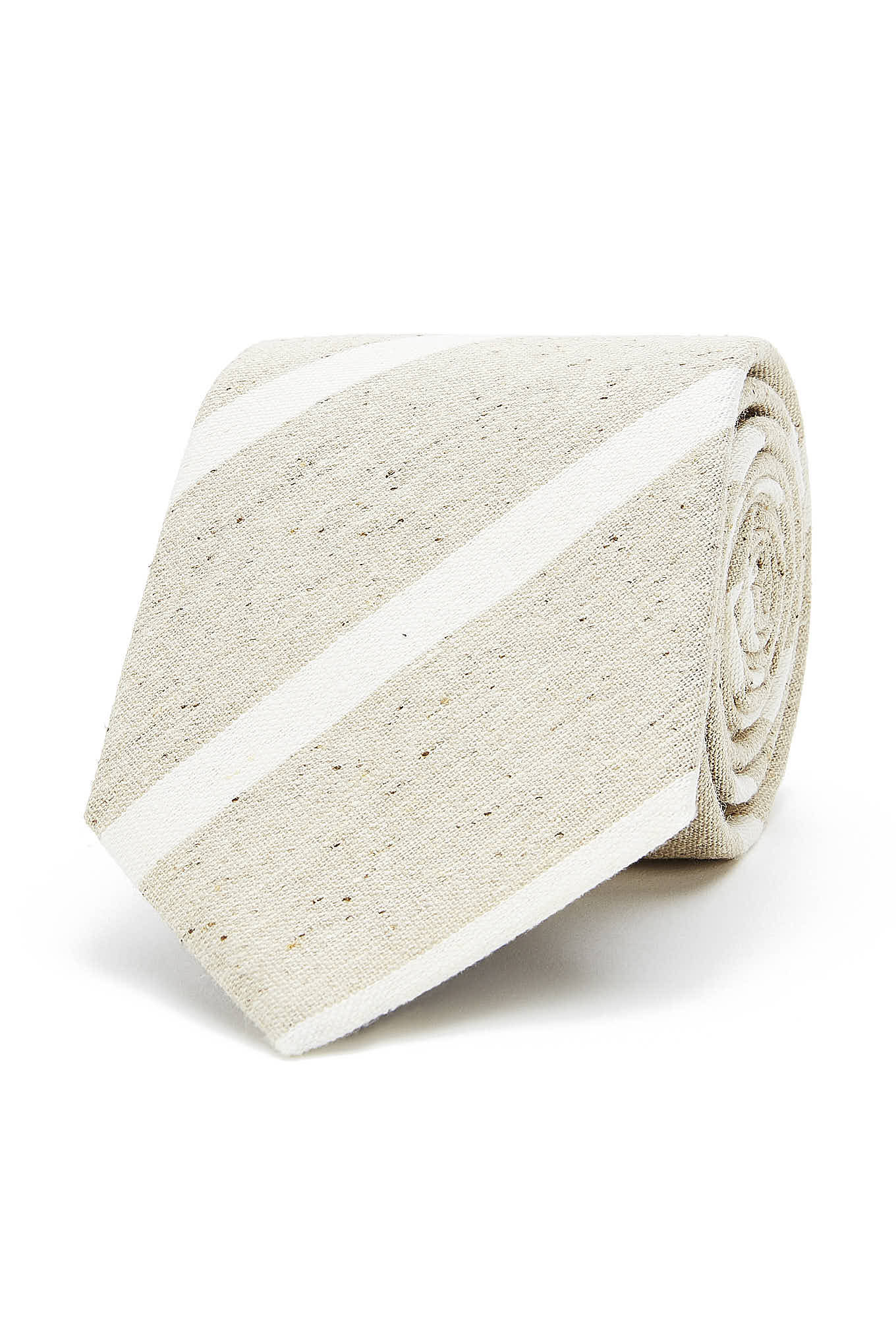 Gravata Padrão De Riscas em 100% Seda 8cm - Image 3