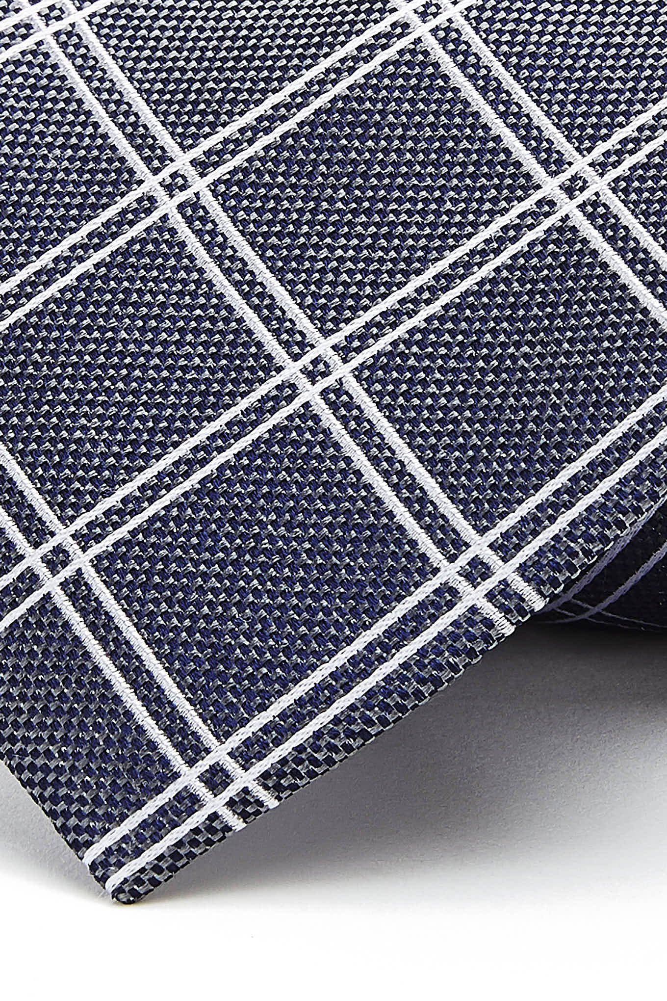 Gravata Padrão de Xadrez 100% seda 8cm - Image 8