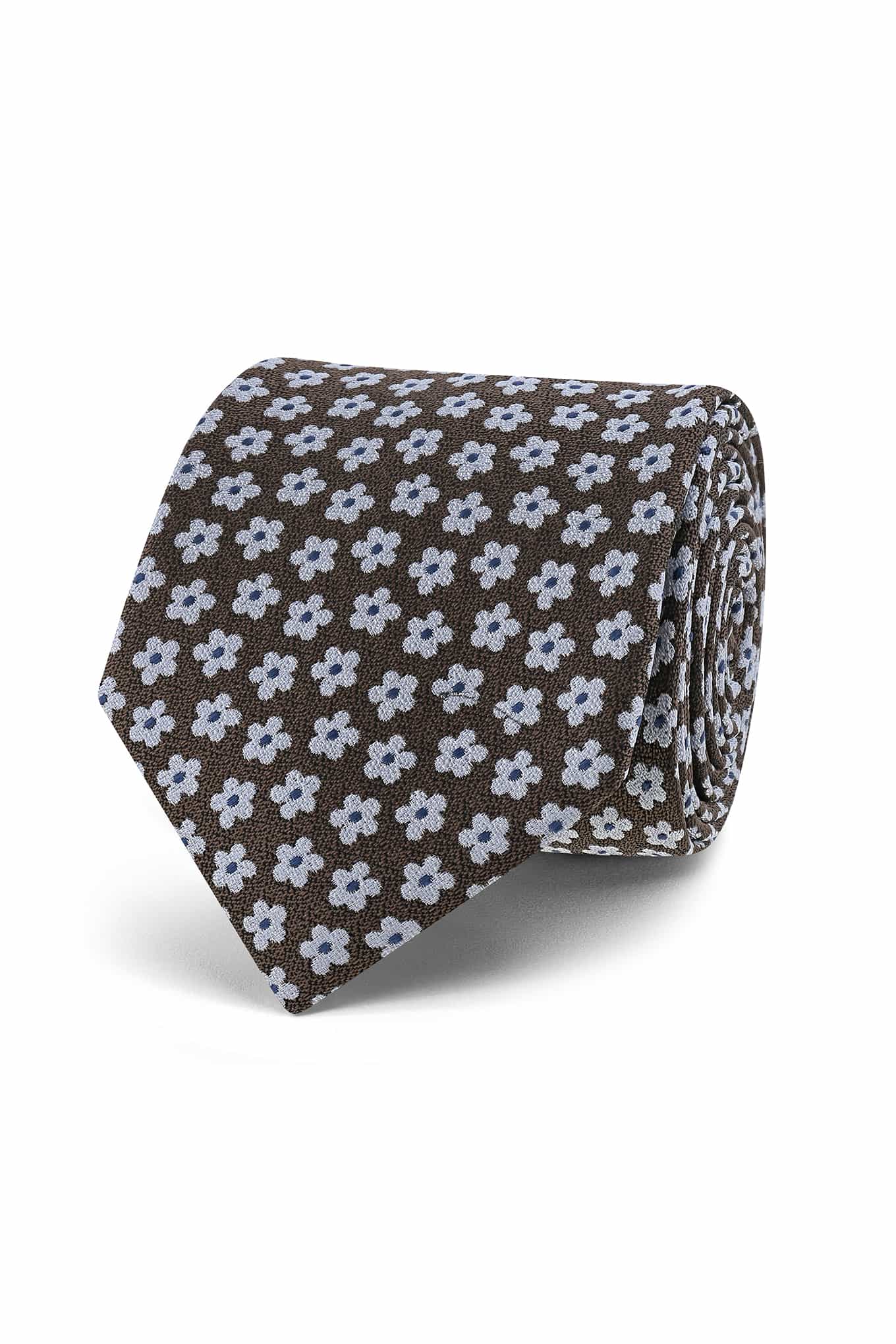 Gravata Padrão Floral 100% Seda 7cm - Image 3