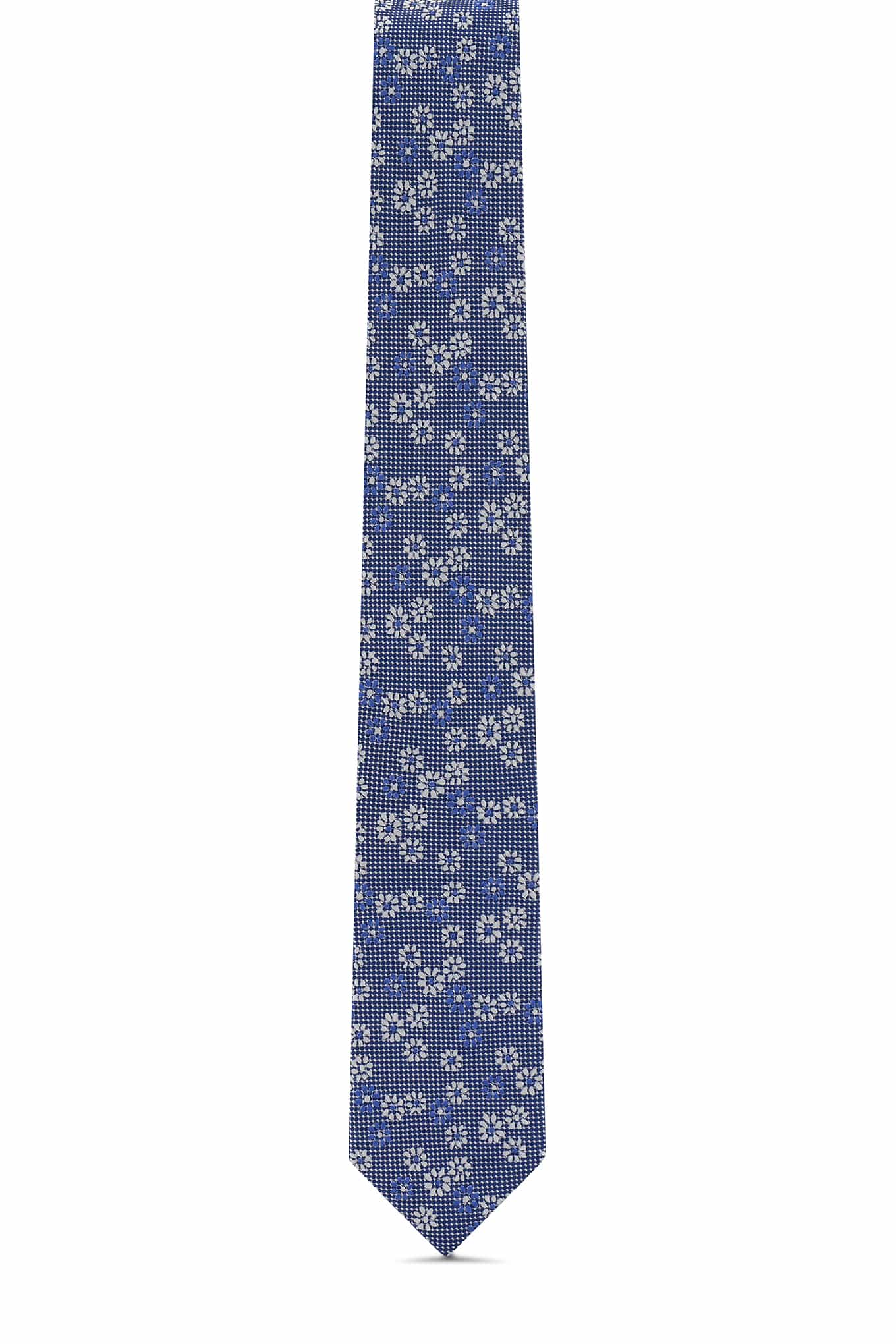 Gravata Padrão Floral 100% Seda 7cm - Image 2