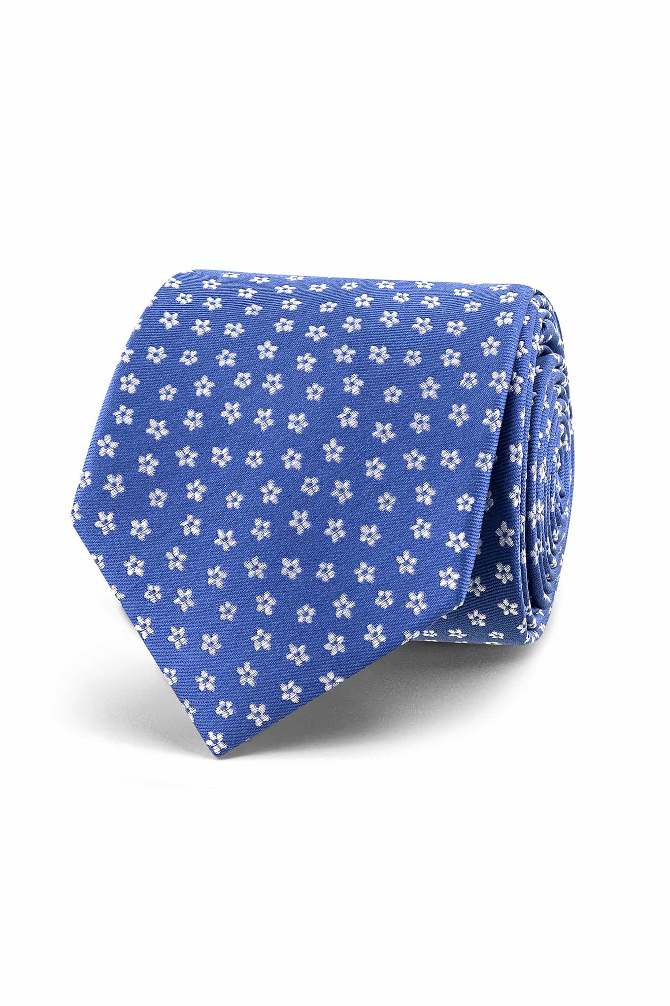 Gravata Padrão Floral 100% seda 7cm