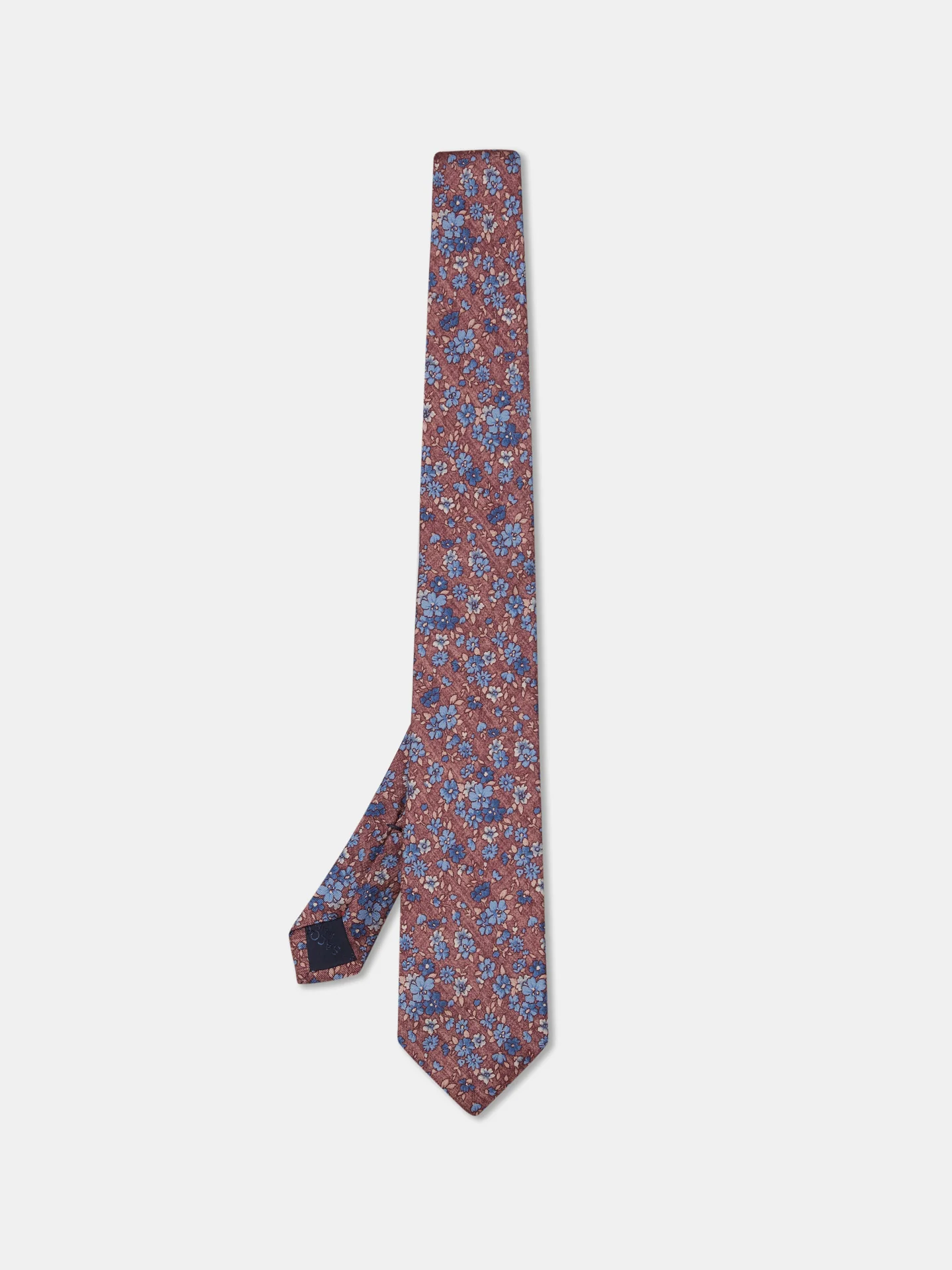 Gravata Padrão Floral 100% seda 8cm - Image 3