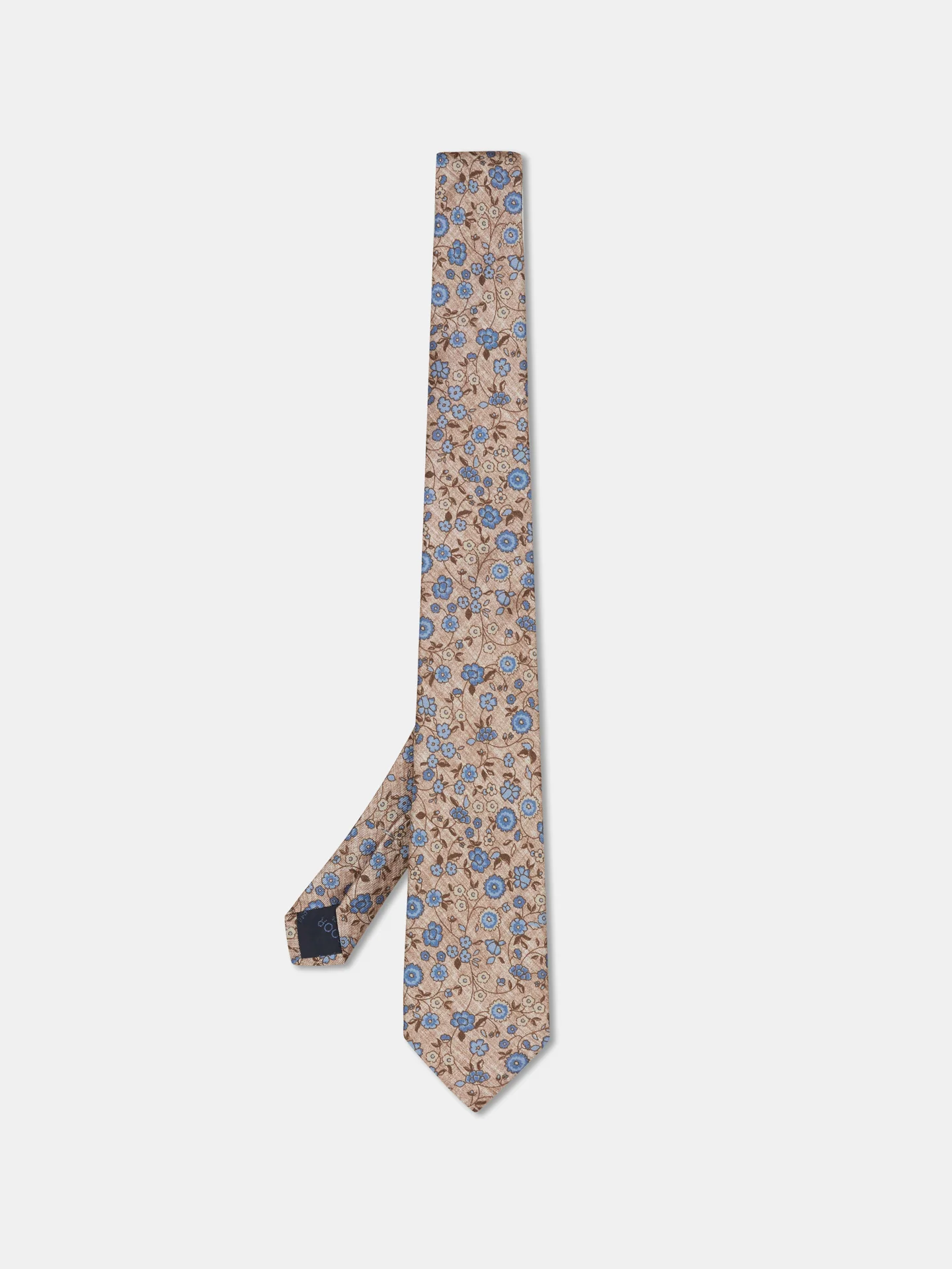 Gravata Padrão Floral 100% seda 8cm - Image 3