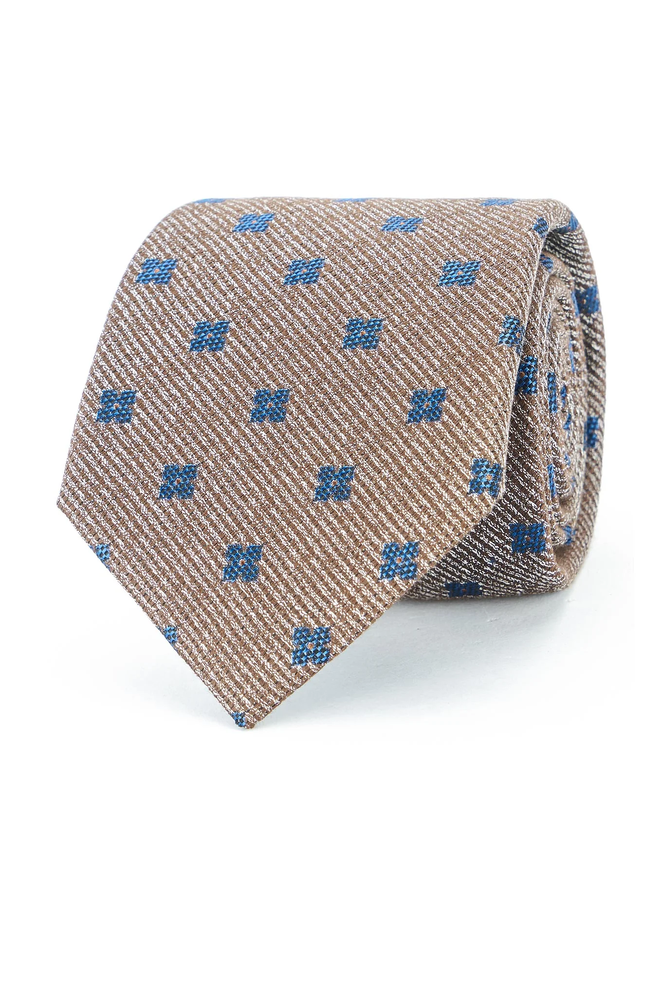 Gravata Padrão Floral 100% Seda 8cm - Image 3