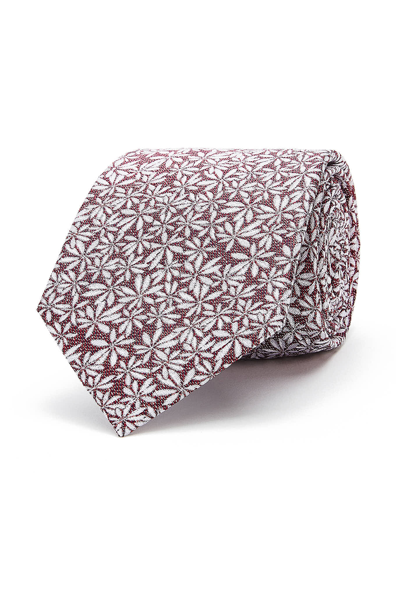 Gravata Padrão Floral 100% Seda 8cm - Image 13