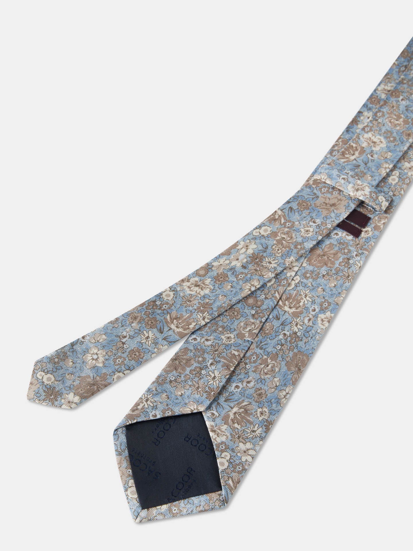 Gravata Padrão Floral 100% seda 8cm - Image 10