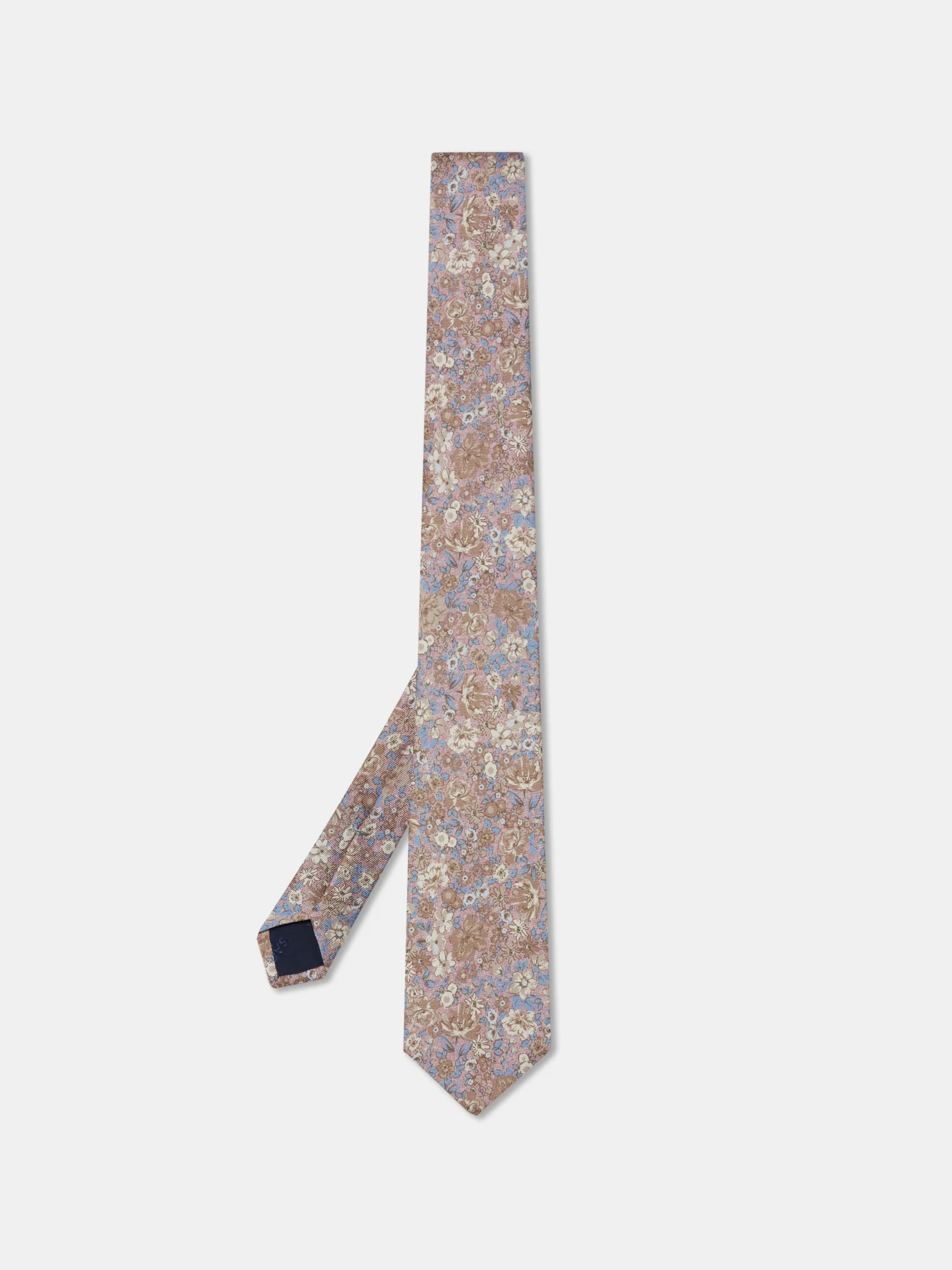 Gravata Padrão Floral 100% seda 8cm - Image 11